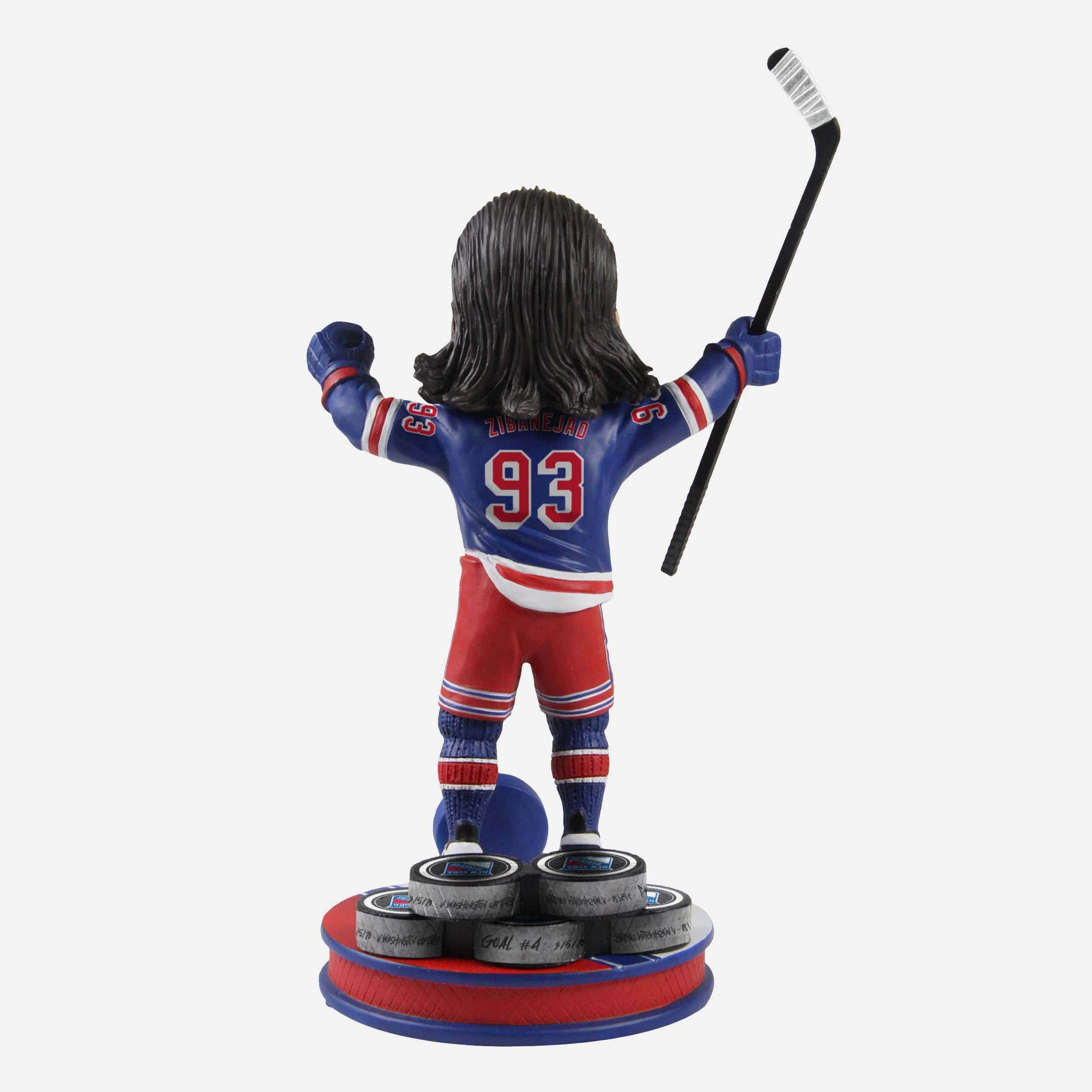 Mika Zibanejad New York Rangers Five Goal Game Bobblehead 5 Mika Zibanejad New York Rangers Five Goal Game Bobblehead