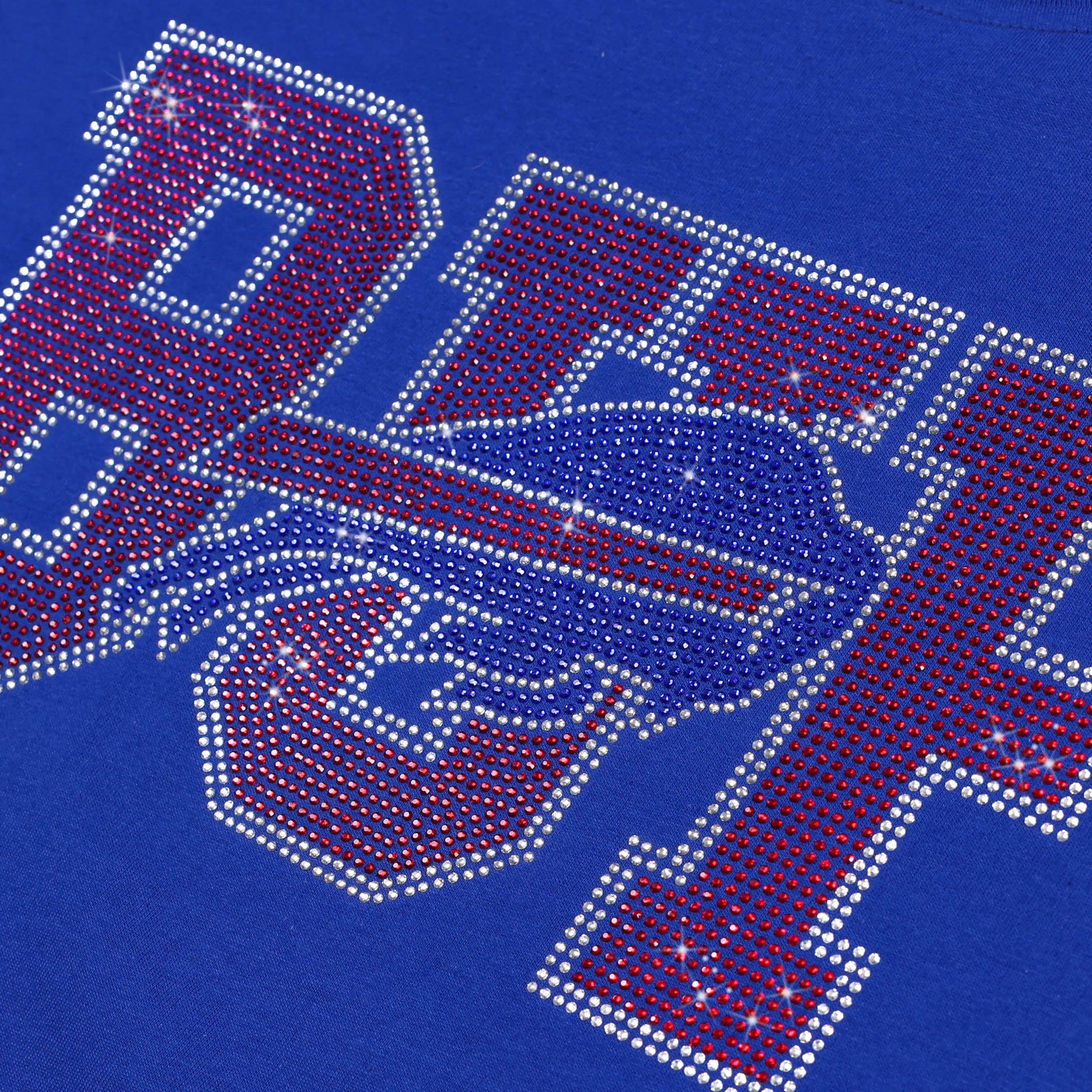 Buffalo Bills Womens Rhinestone Logo Crop Top 2 Buffalo Bills Womens Rhinestone Logo Crop Top