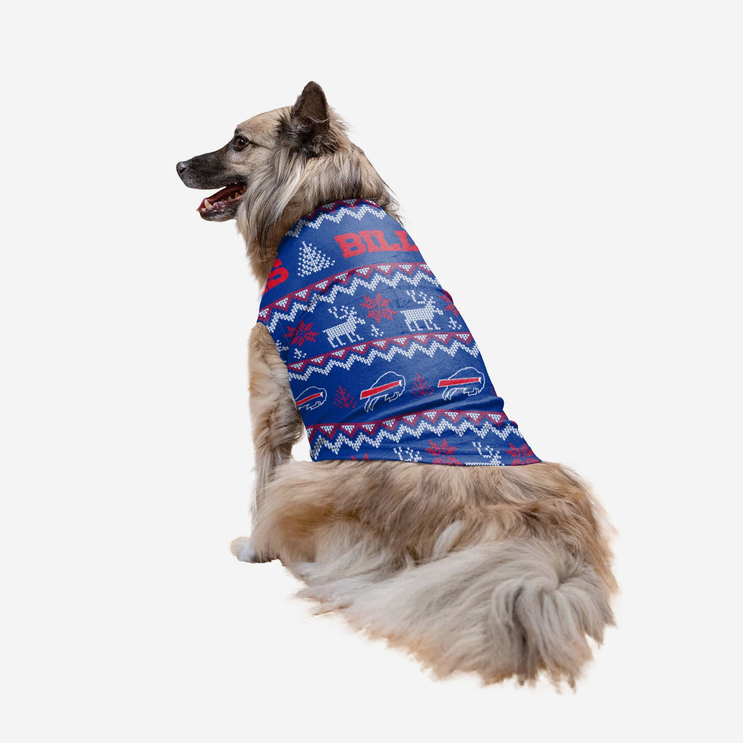 Buffalo Bills Dog Family Holiday Ugly Sweater 1 Buffalo Bills Dog Family Holiday Ugly Sweater