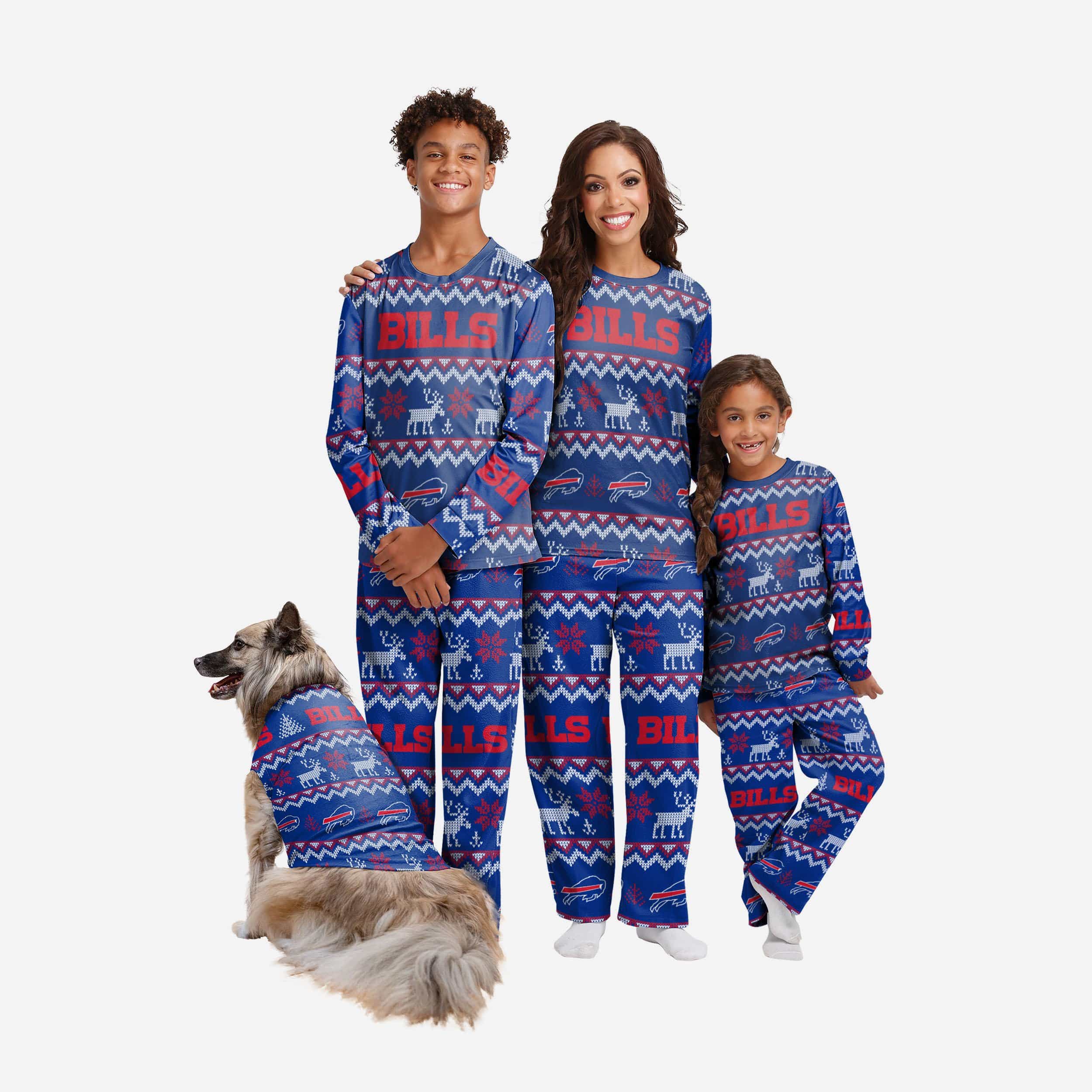 Buffalo Bills Dog Family Holiday Ugly Sweater 3 Buffalo Bills Dog Family Holiday Ugly Sweater
