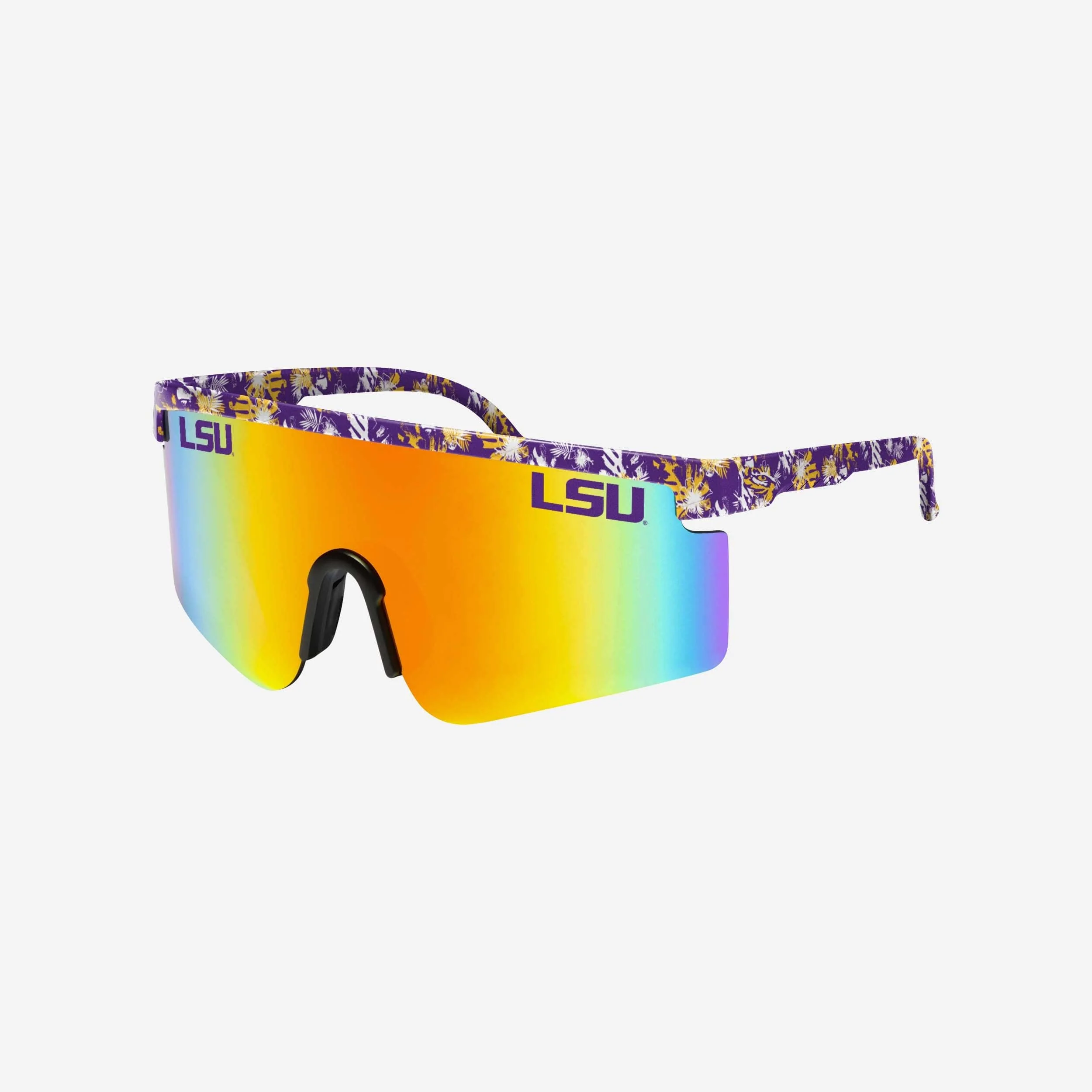 LSU Tigers Floral Large Frame Sunglasses
