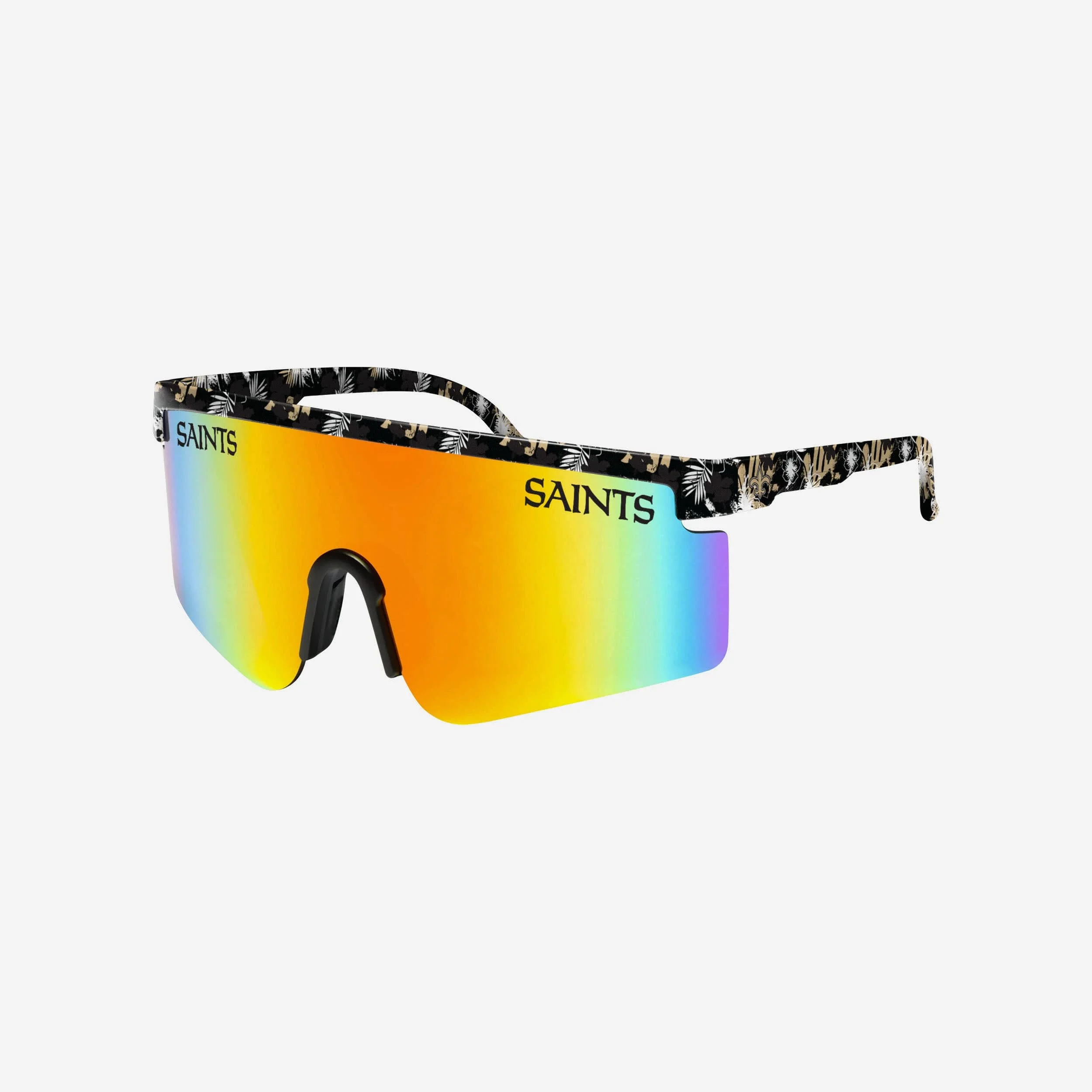 New Orleans Saints Floral Large Frame Sunglasses 1 New Orleans Saints Floral Large Frame Sunglasses