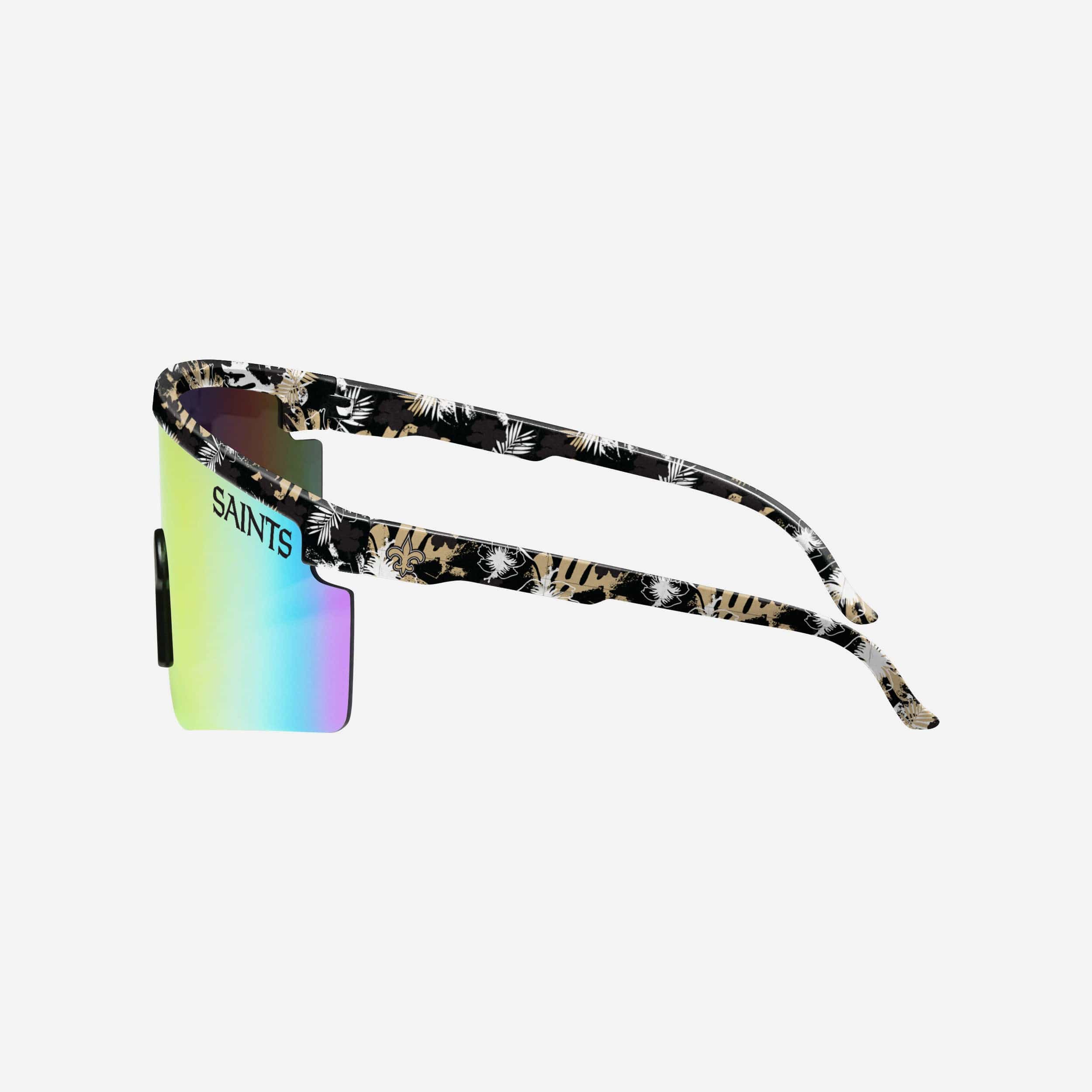 New Orleans Saints Floral Large Frame Sunglasses 3 New Orleans Saints Floral Large Frame Sunglasses