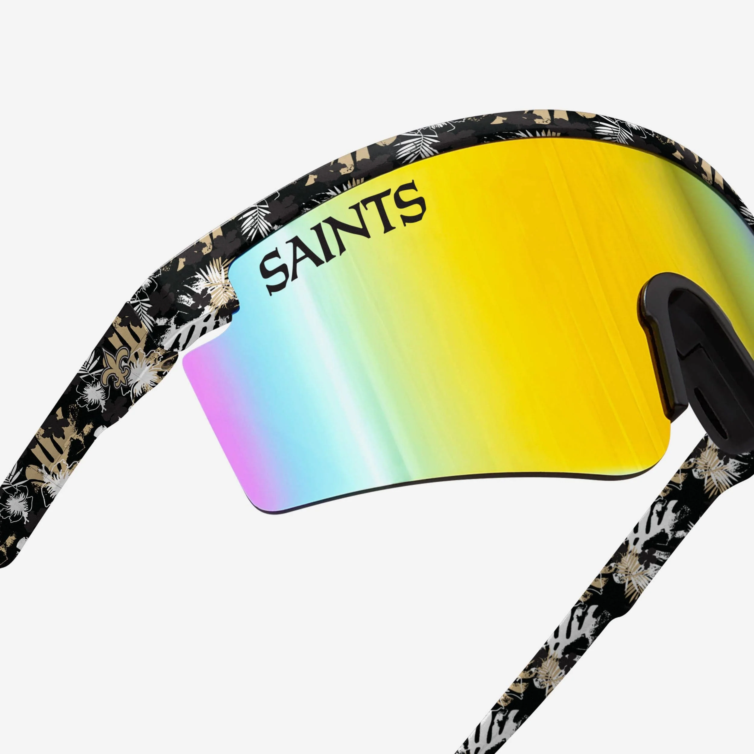 New Orleans Saints Floral Large Frame Sunglasses 4 New Orleans Saints Floral Large Frame Sunglasses