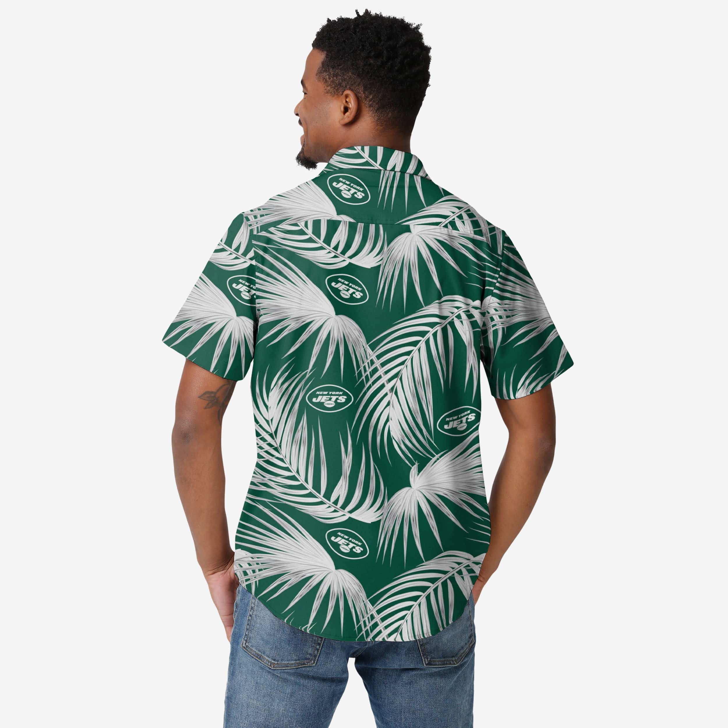 New York Jets Hawaiian Button Up Shirt 2 New York Jets Hawaiian Button Up Shirt