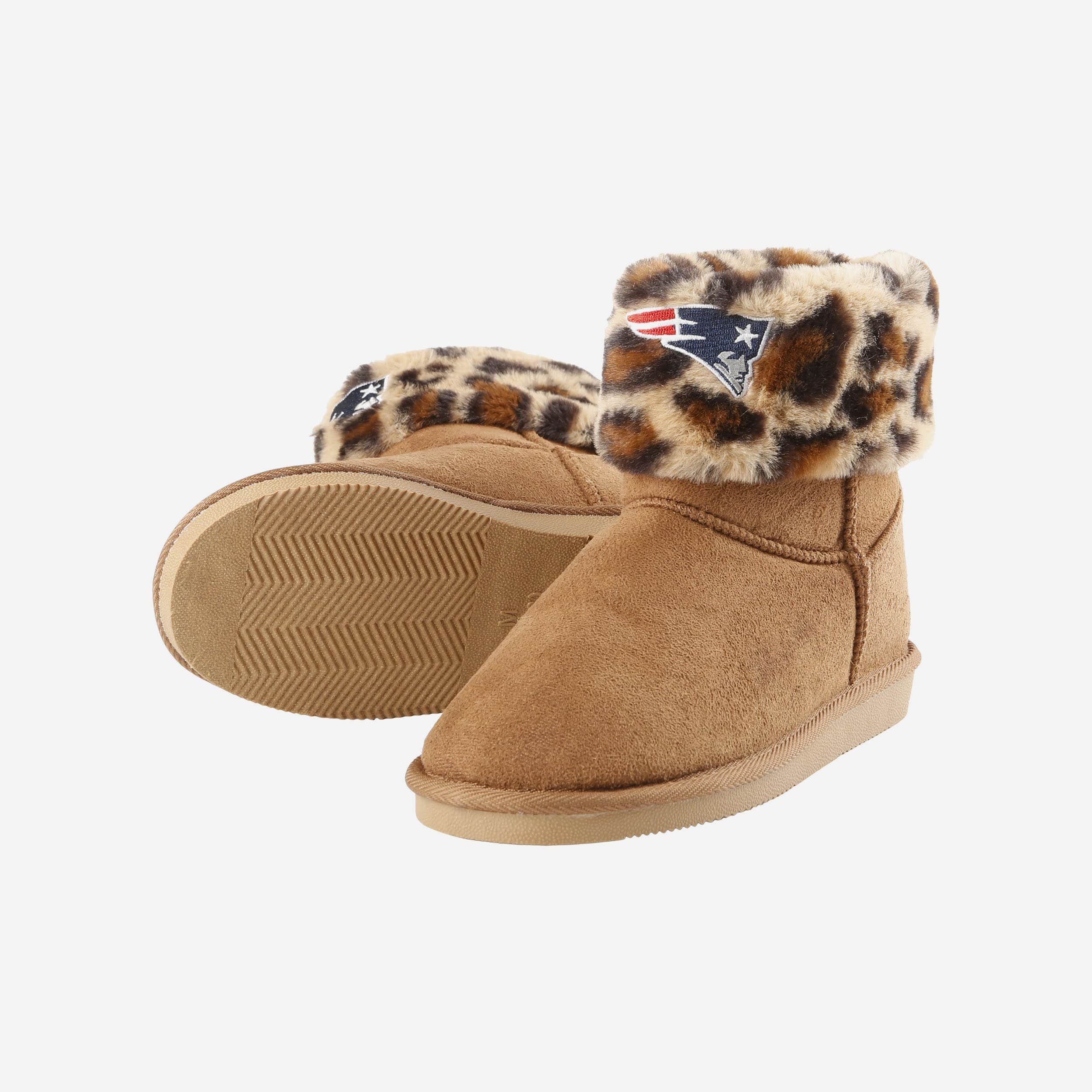 New England Patriots Womens Cheetah Fur Boot 4 New England Patriots Womens Cheetah Fur Boot