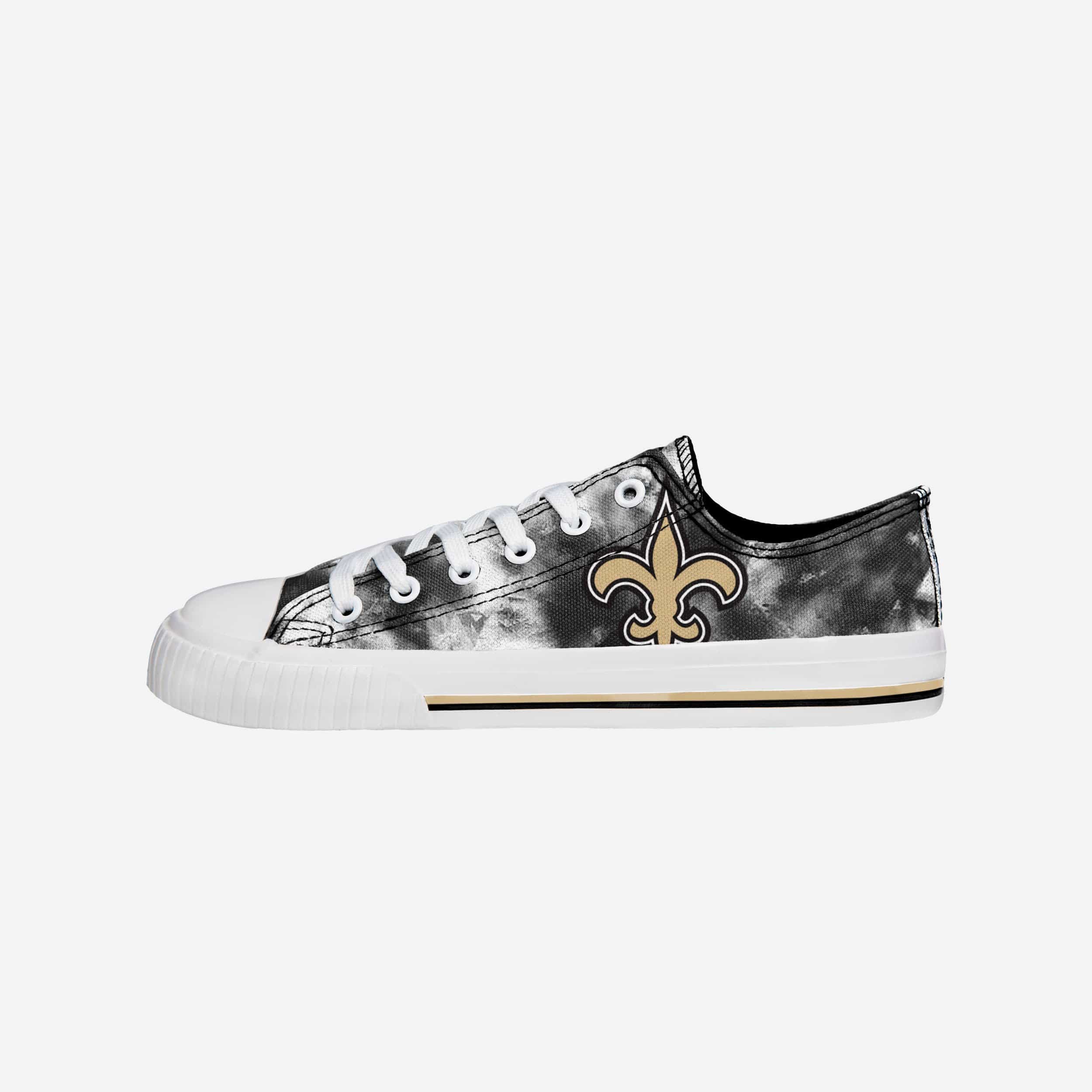 New Orleans Saints Womens Low Top Tie-Dye Canvas Shoe 1 New Orleans Saints Womens Low Top Tie-Dye Canvas Shoe
