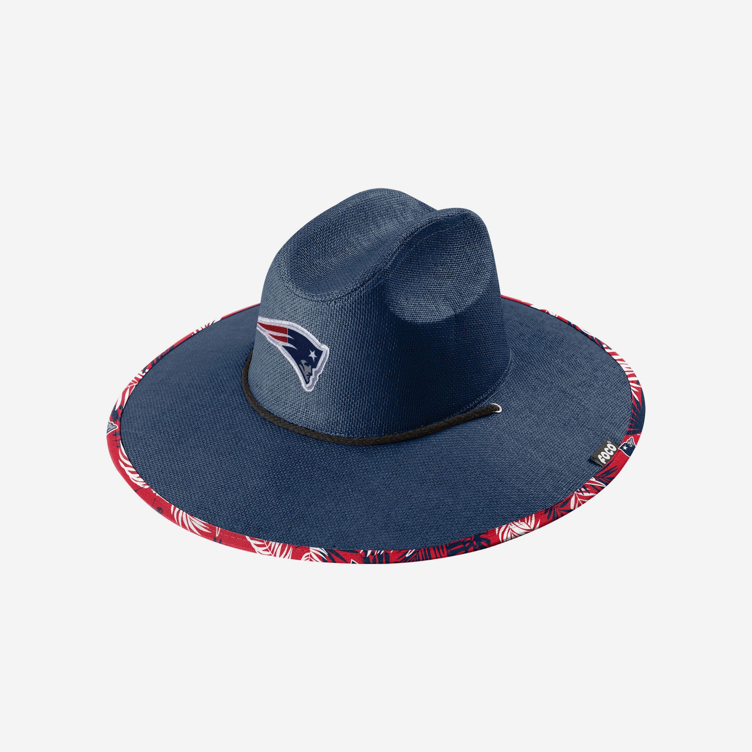 New England Patriots Team Color Straw Hat 3 New England Patriots Team Color Straw Hat