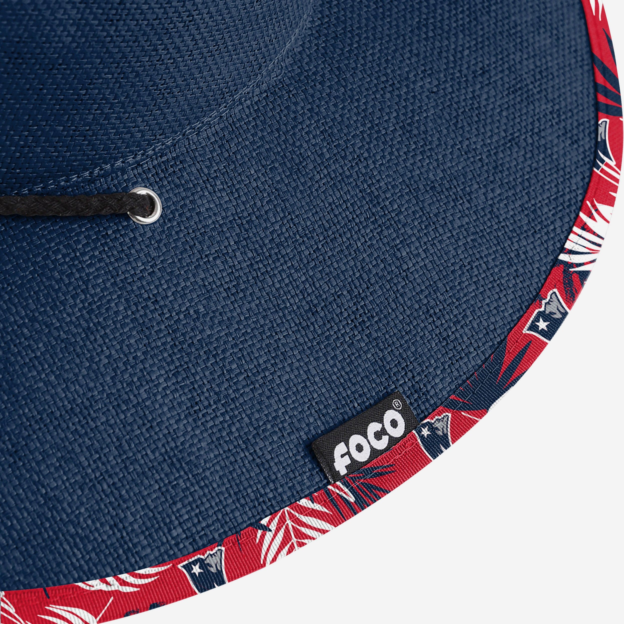 New England Patriots Team Color Straw Hat 7 New England Patriots Team Color Straw Hat