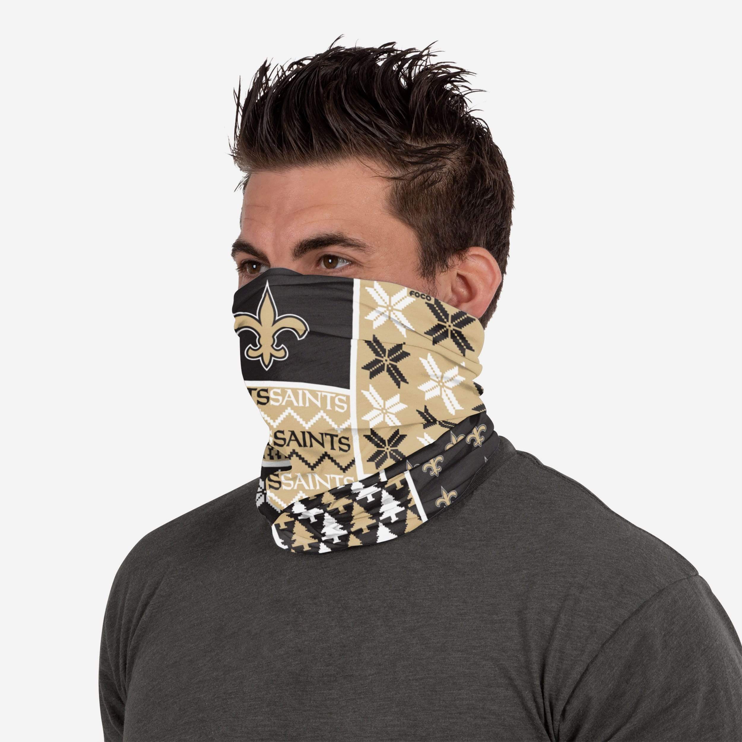 New Orleans Saints Busy Block Gaiter Scarf 4 New Orleans Saints Busy Block Gaiter Scarf