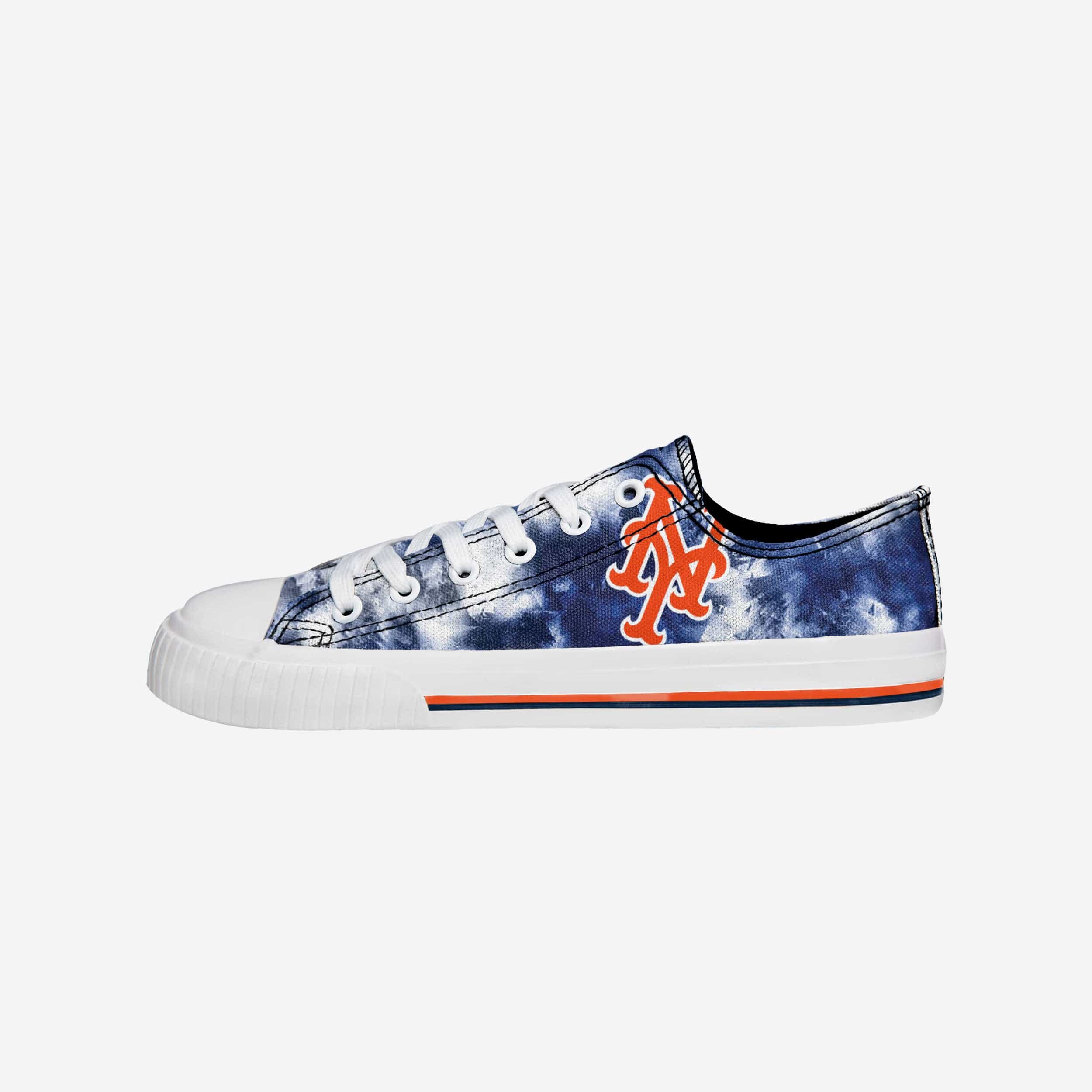 New York Mets Womens Low Top Tie-Dye Canvas Shoe 1 New York Mets Womens Low Top Tie-Dye Canvas Shoe