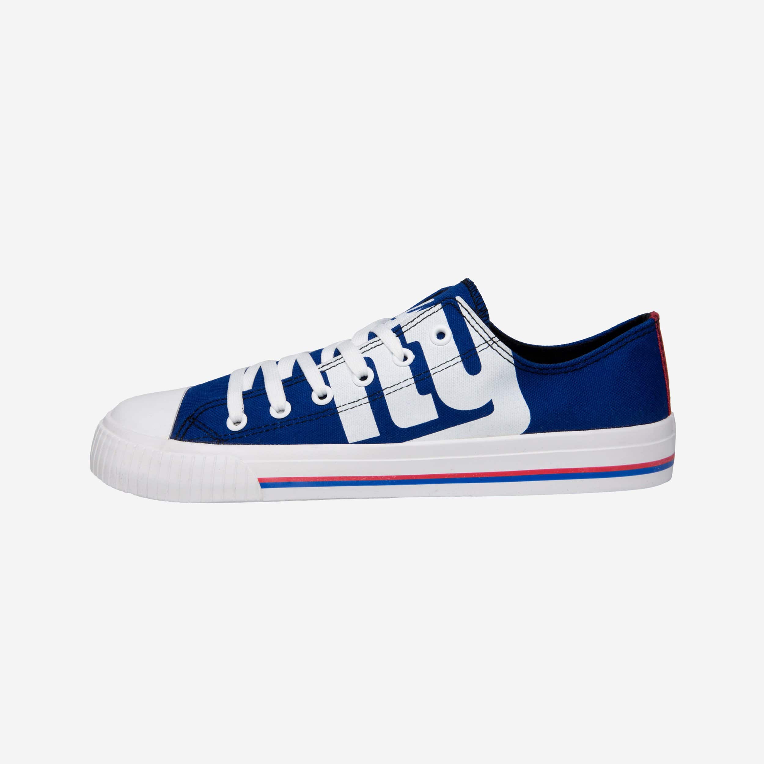 New York Giants Mens Low Top Big Logo Canvas Shoe 1 New York Giants Mens Low Top Big Logo Canvas Shoe