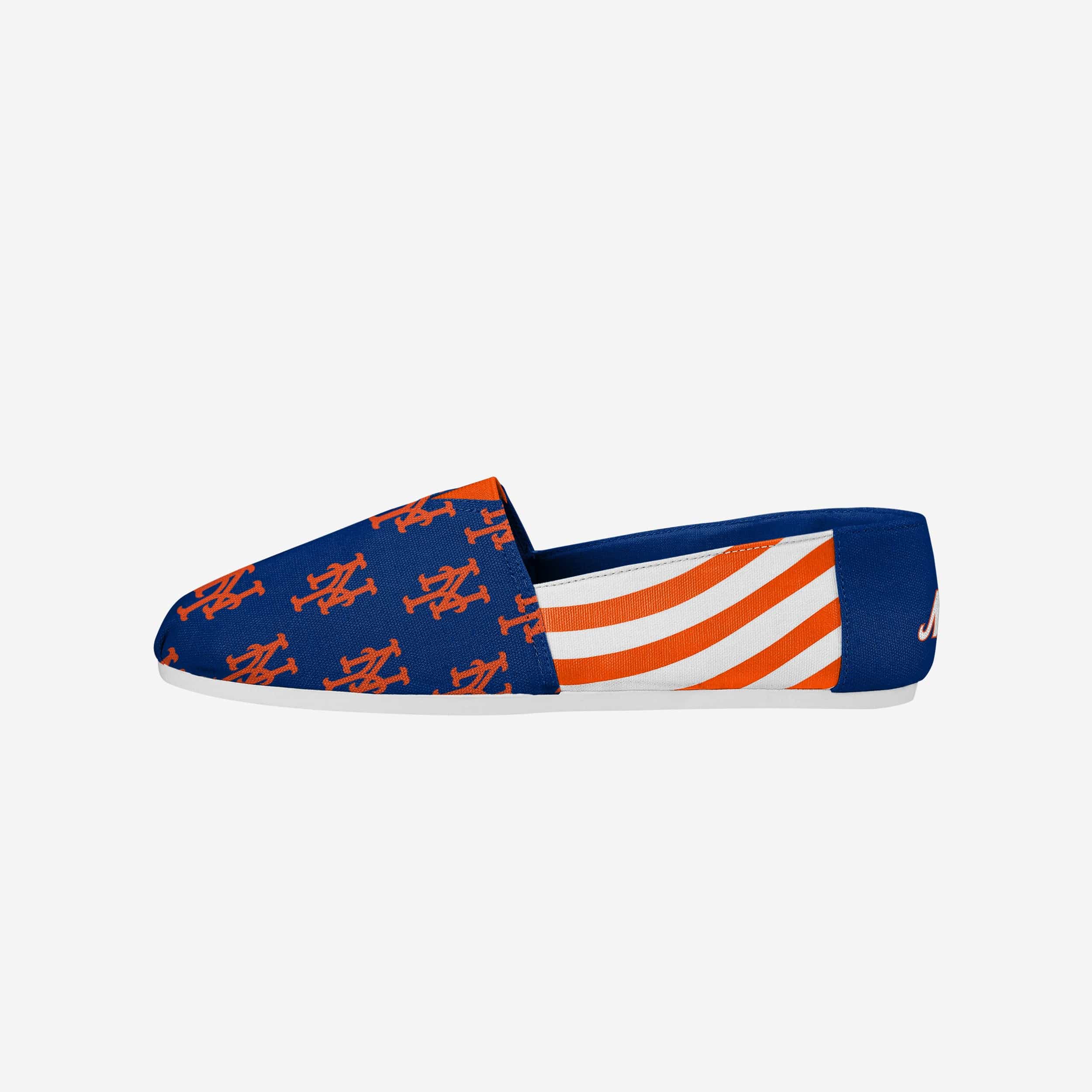 New York Mets Womens Stripe Canvas Shoe