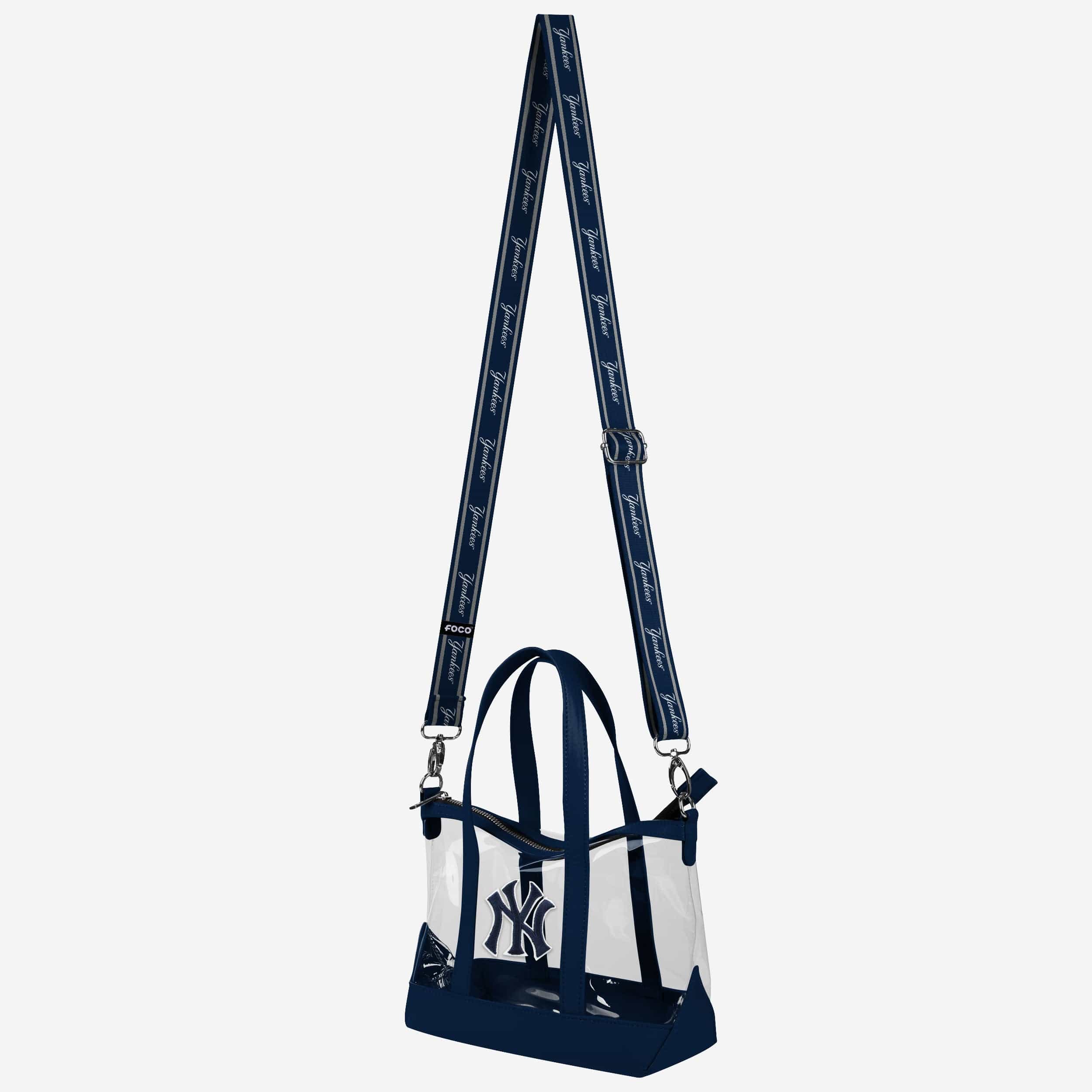 New York Yankees Clear Crossbody Mini Tote Bag 2 New York Yankees Clear Crossbody Mini Tote Bag
