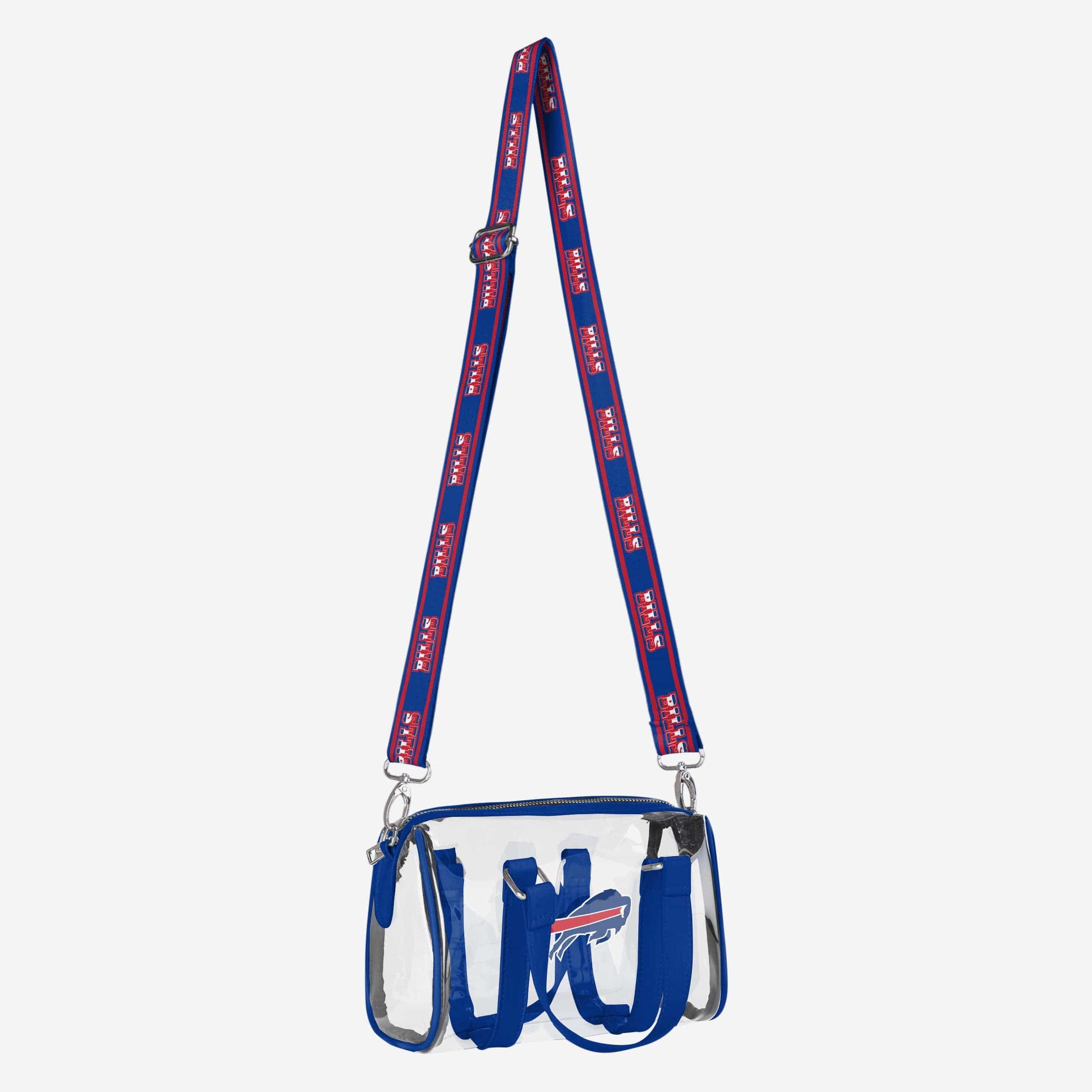 Buffalo Bills Clear Barrel Bag 2 Buffalo Bills Clear Barrel Bag