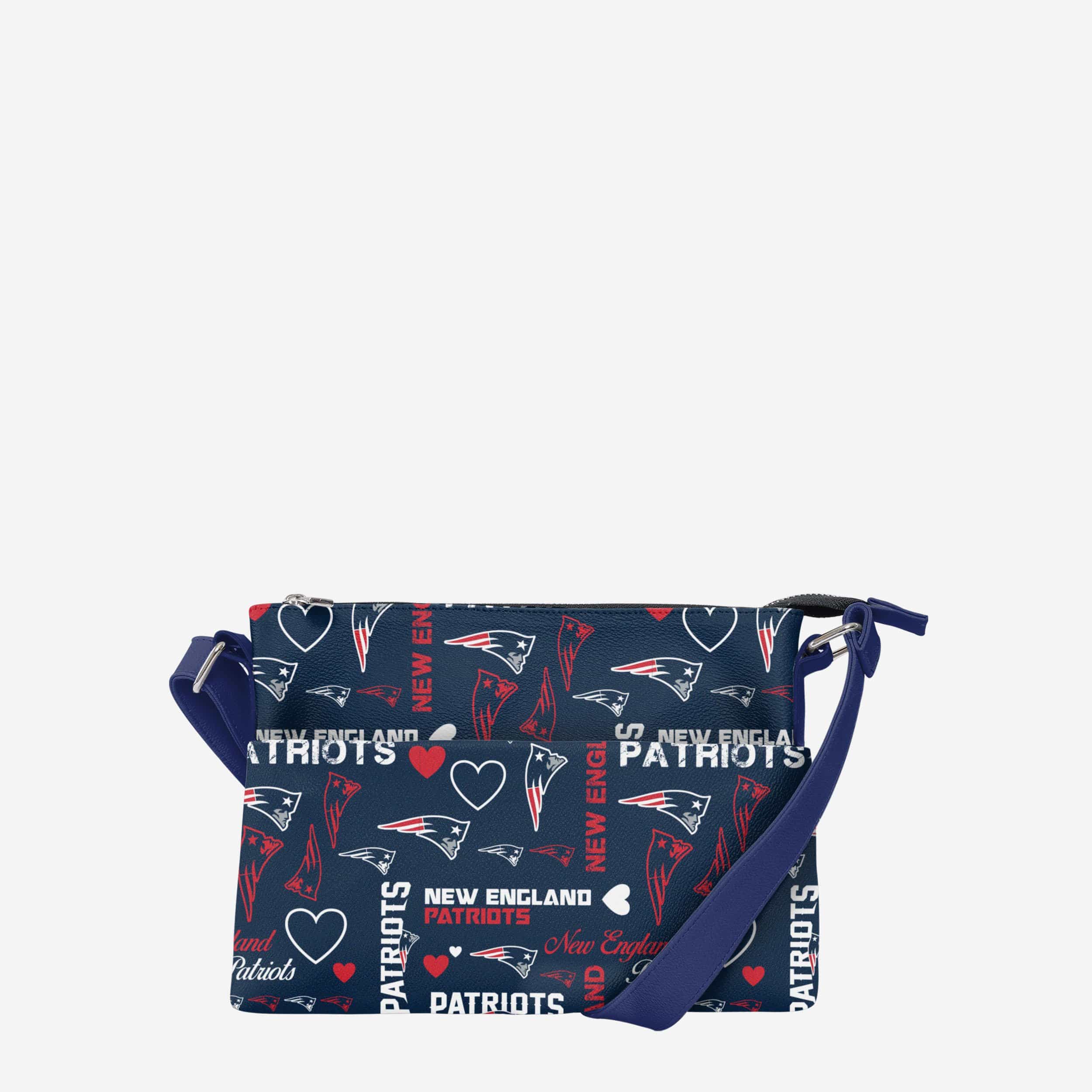 New England Patriots Logo Love Crossbody Purse 1 New England Patriots Logo Love Crossbody Purse