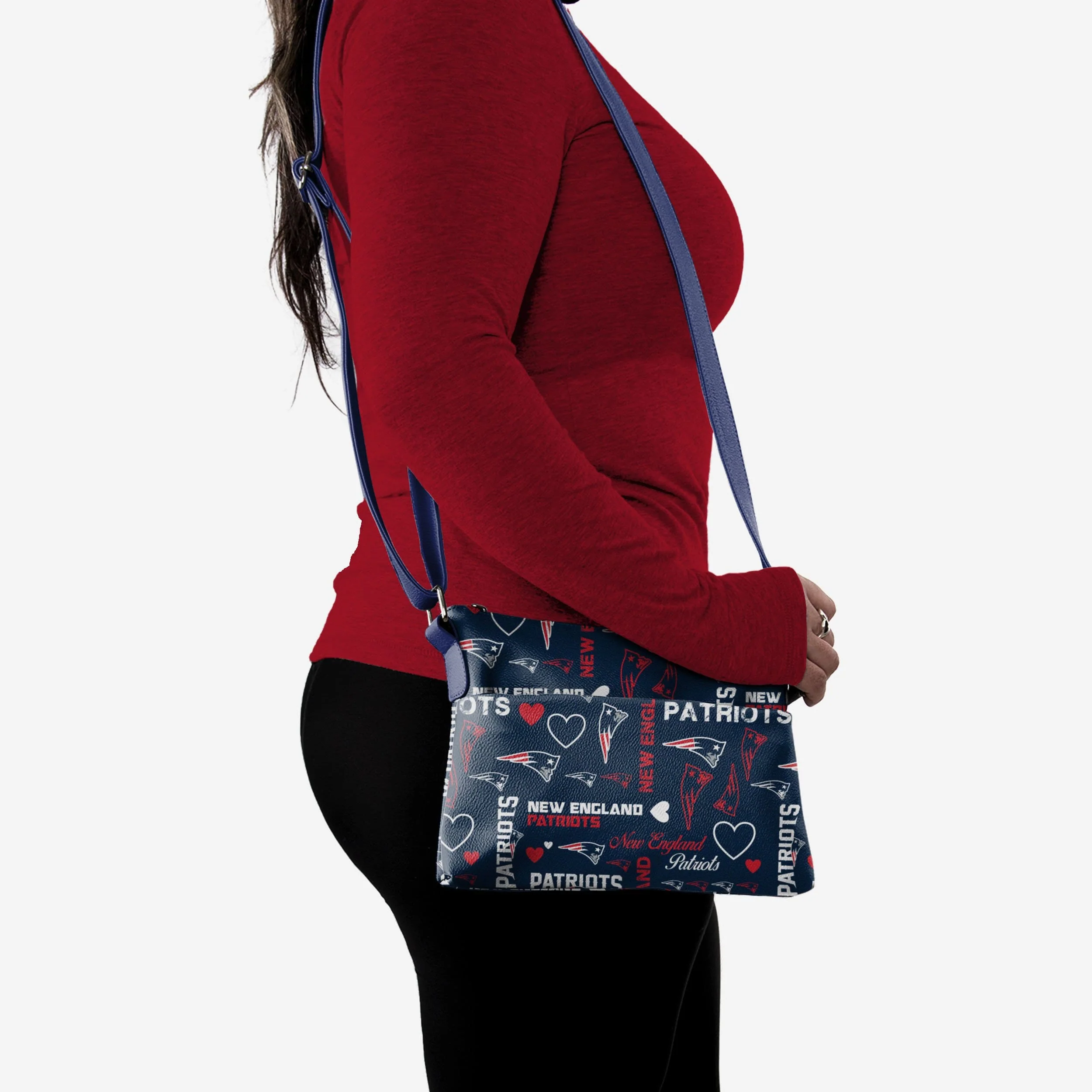 New England Patriots Logo Love Crossbody Purse 2 New England Patriots Logo Love Crossbody Purse