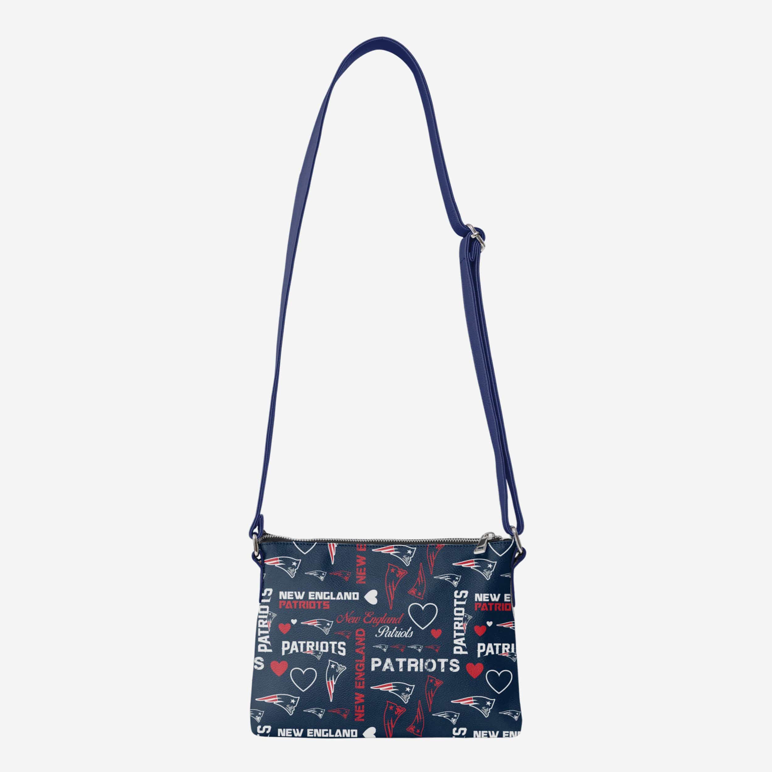 New England Patriots Logo Love Crossbody Purse 5 New England Patriots Logo Love Crossbody Purse