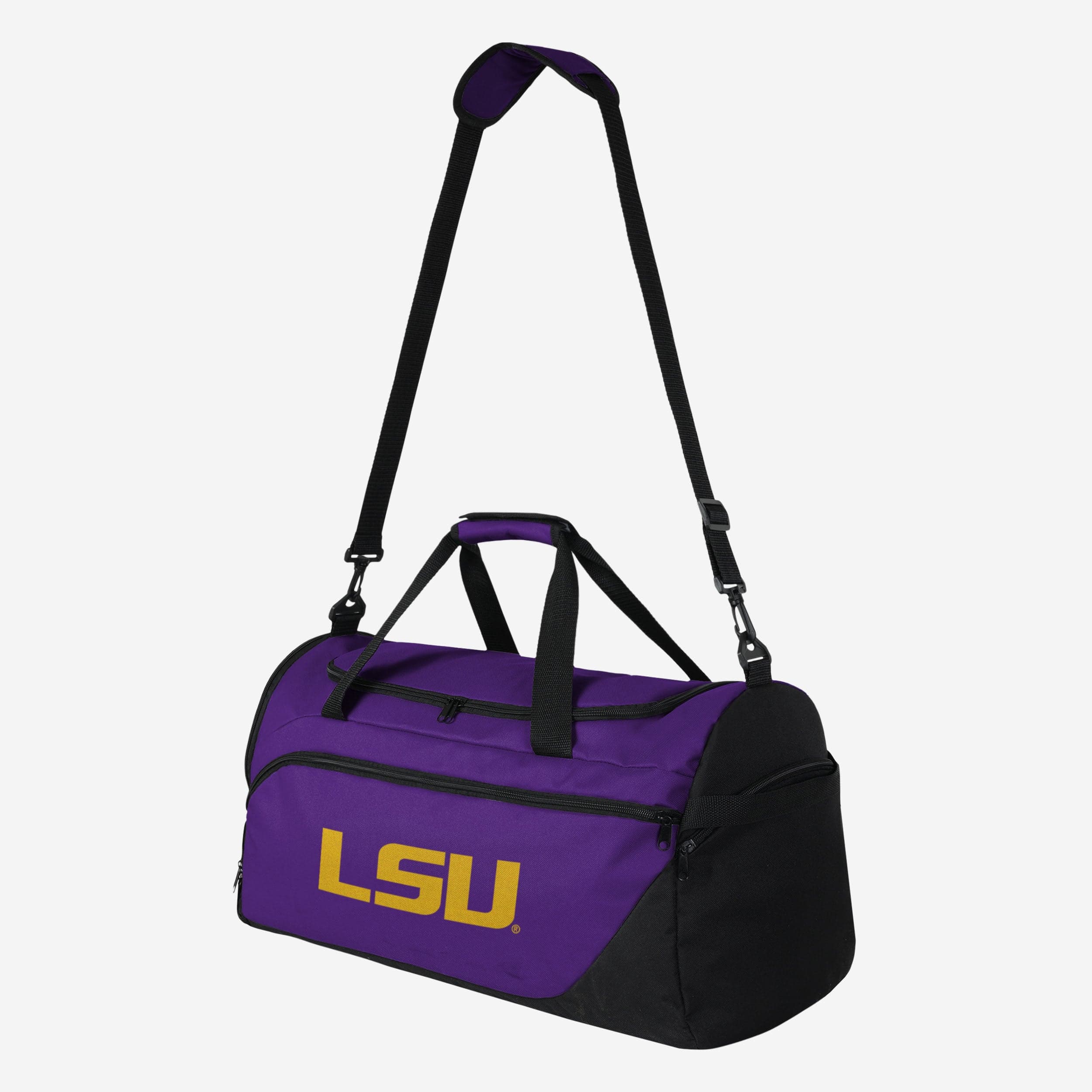 LSU Tigers Solid Big Logo Duffle Bag 2 LSU Tigers Solid Big Logo Duffle Bag