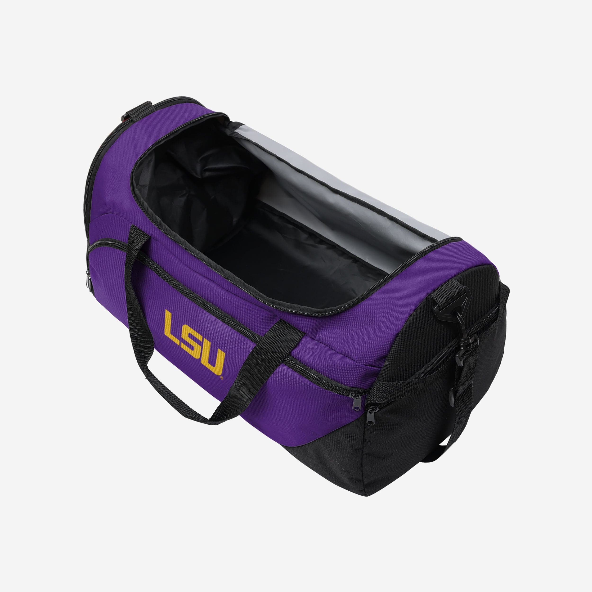 LSU Tigers Solid Big Logo Duffle Bag 3 LSU Tigers Solid Big Logo Duffle Bag