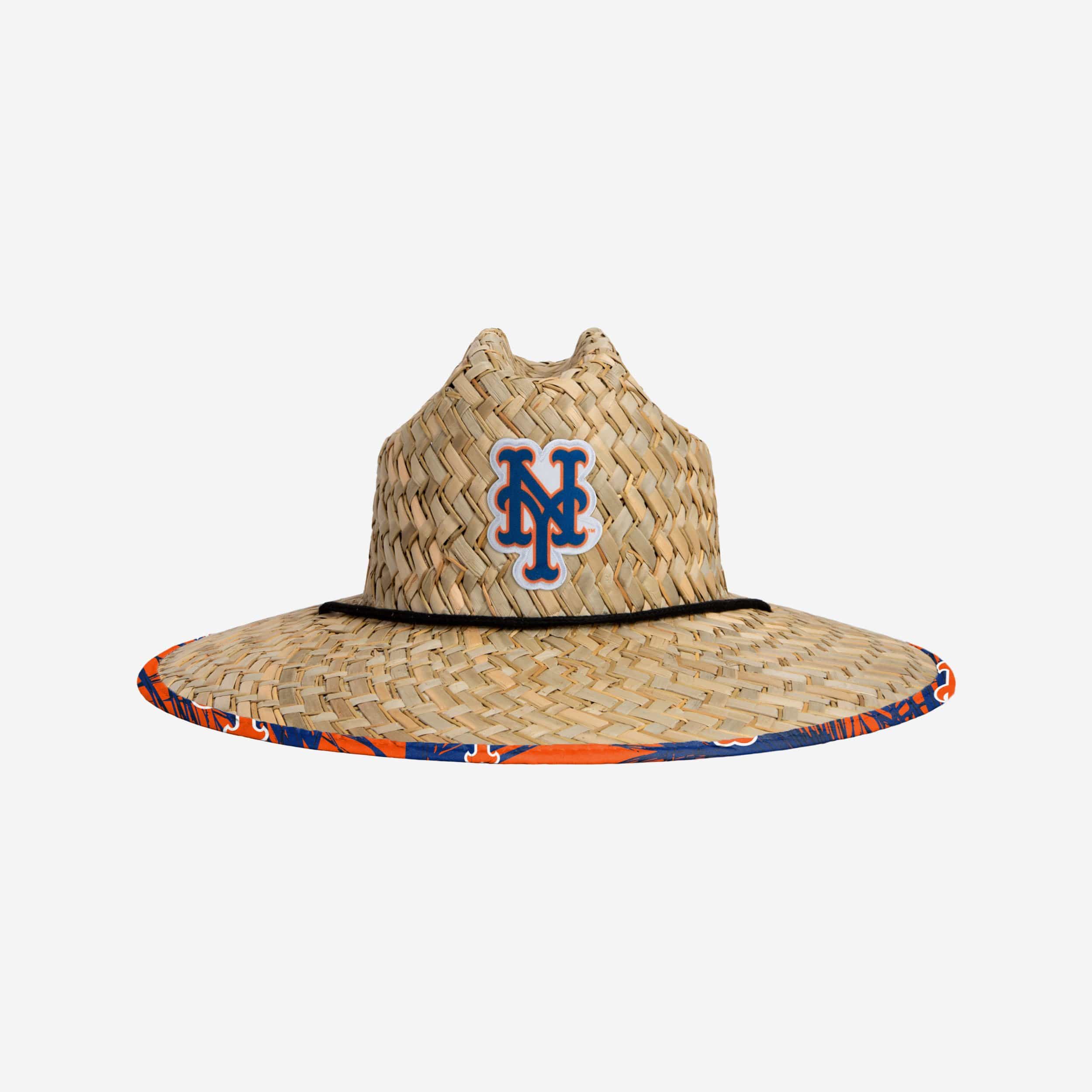 New York Mets Floral Straw Hat
