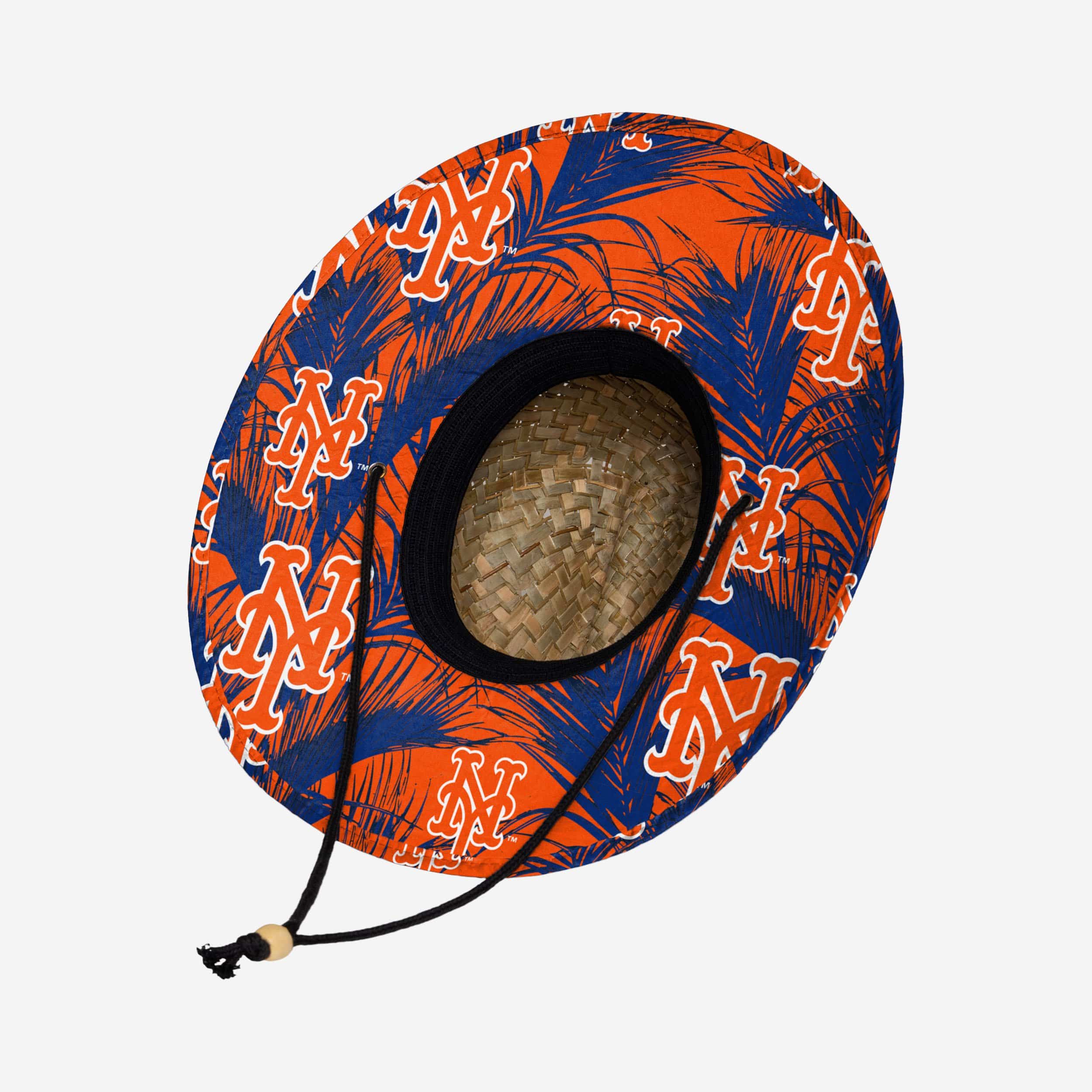 New York Mets Floral Straw Hat 2 New York Mets Floral Straw Hat