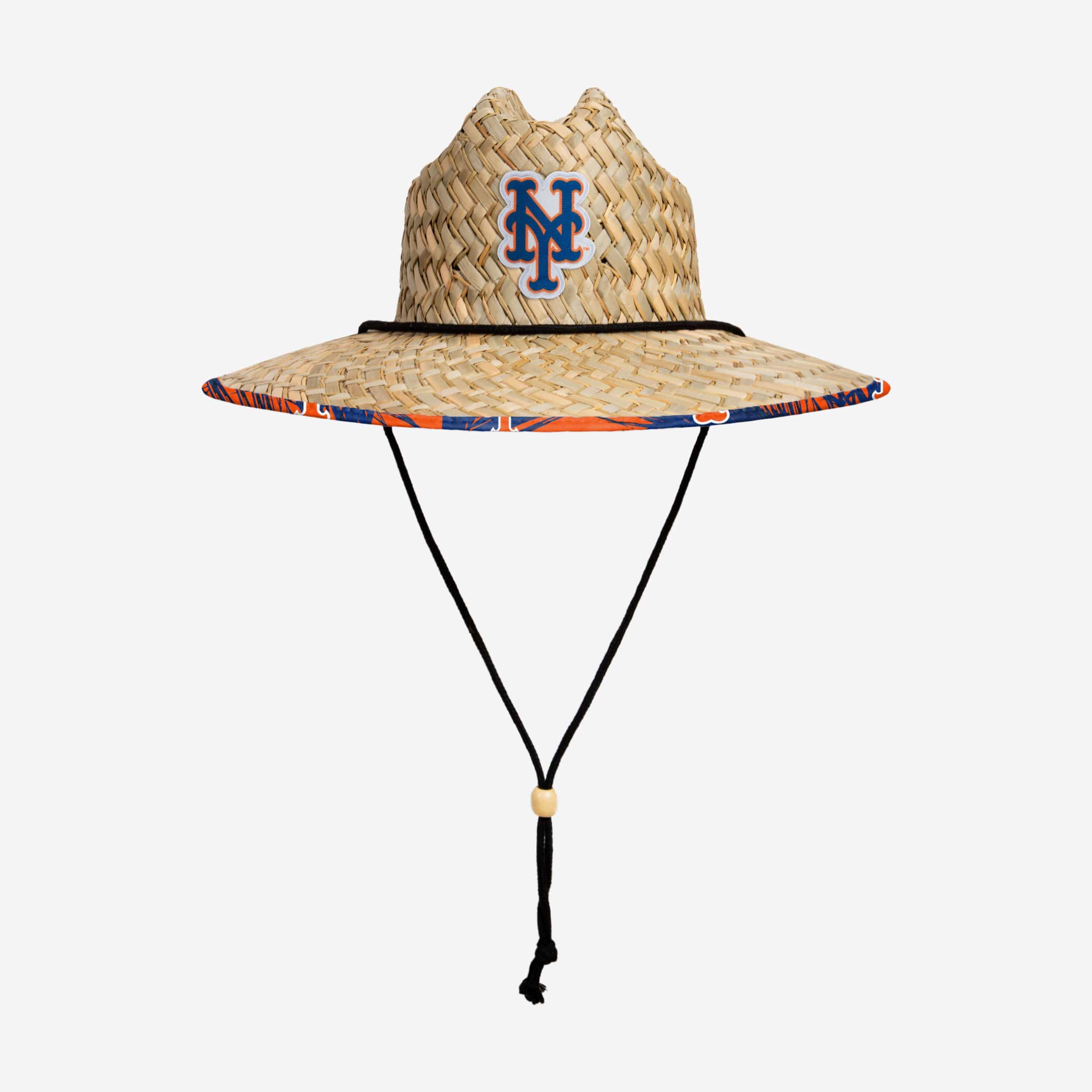 New York Mets Floral Straw Hat 3 New York Mets Floral Straw Hat