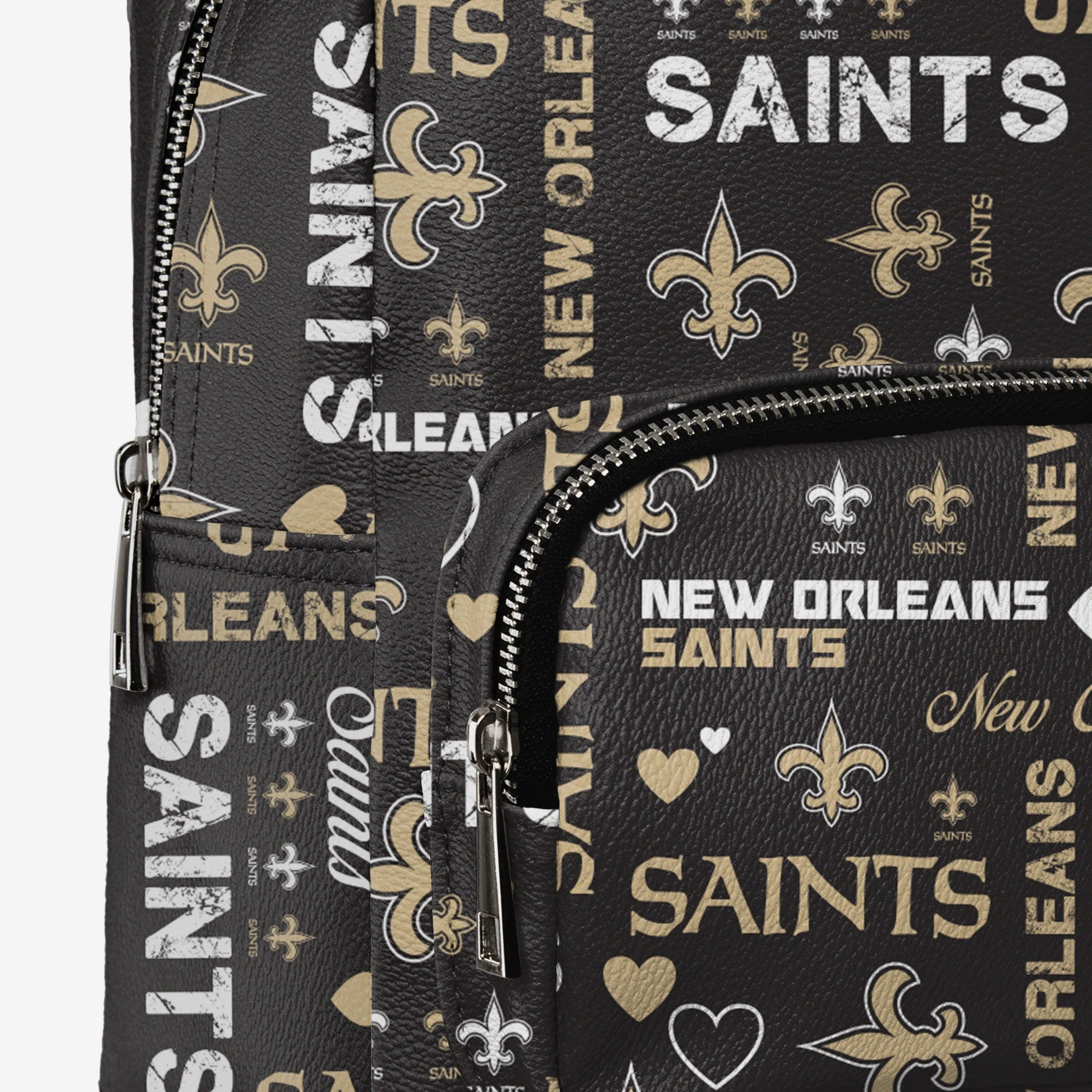 New Orleans Saints Logo Love Mini Backpack 4 New Orleans Saints Logo Love Mini Backpack