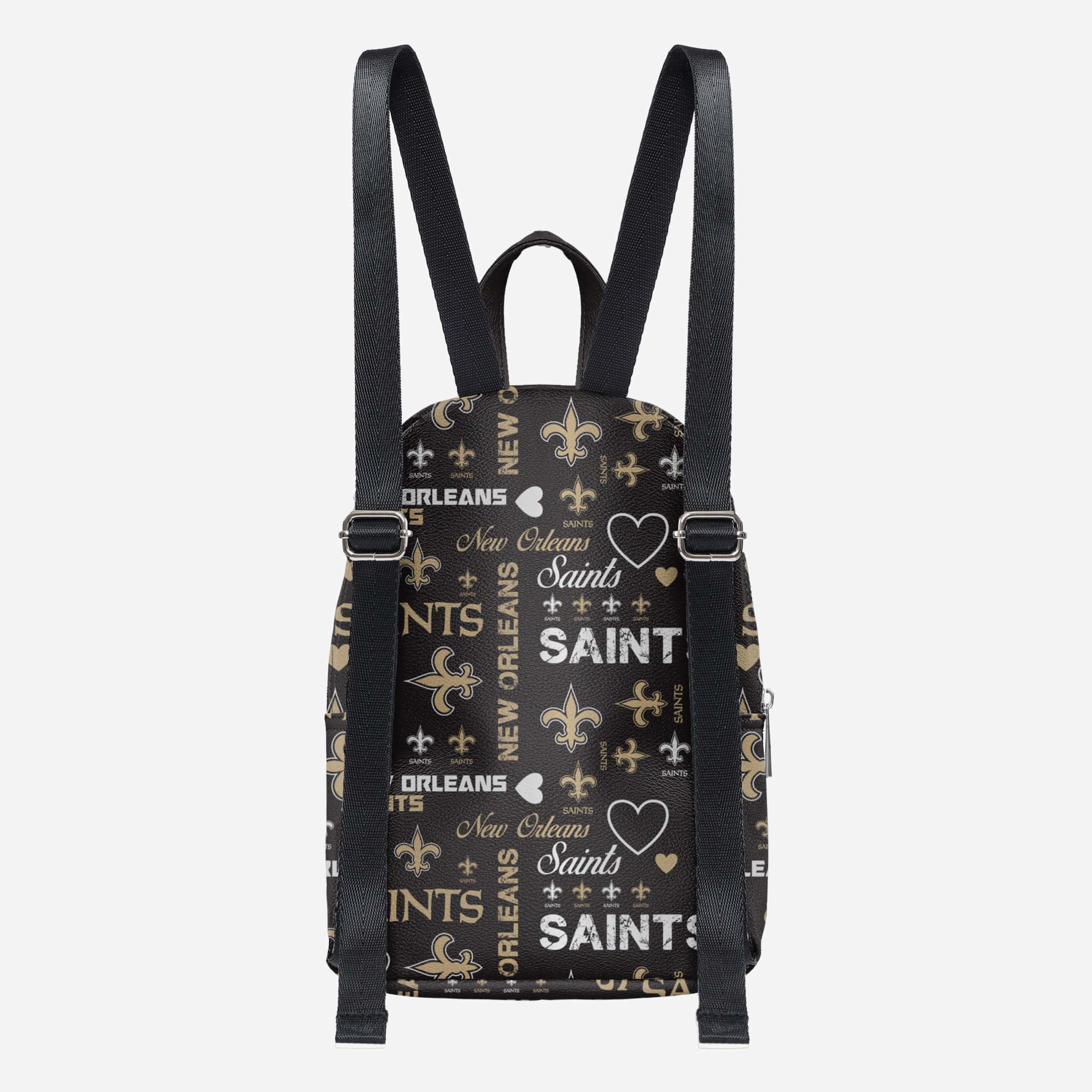New Orleans Saints Logo Love Mini Backpack 5 New Orleans Saints Logo Love Mini Backpack