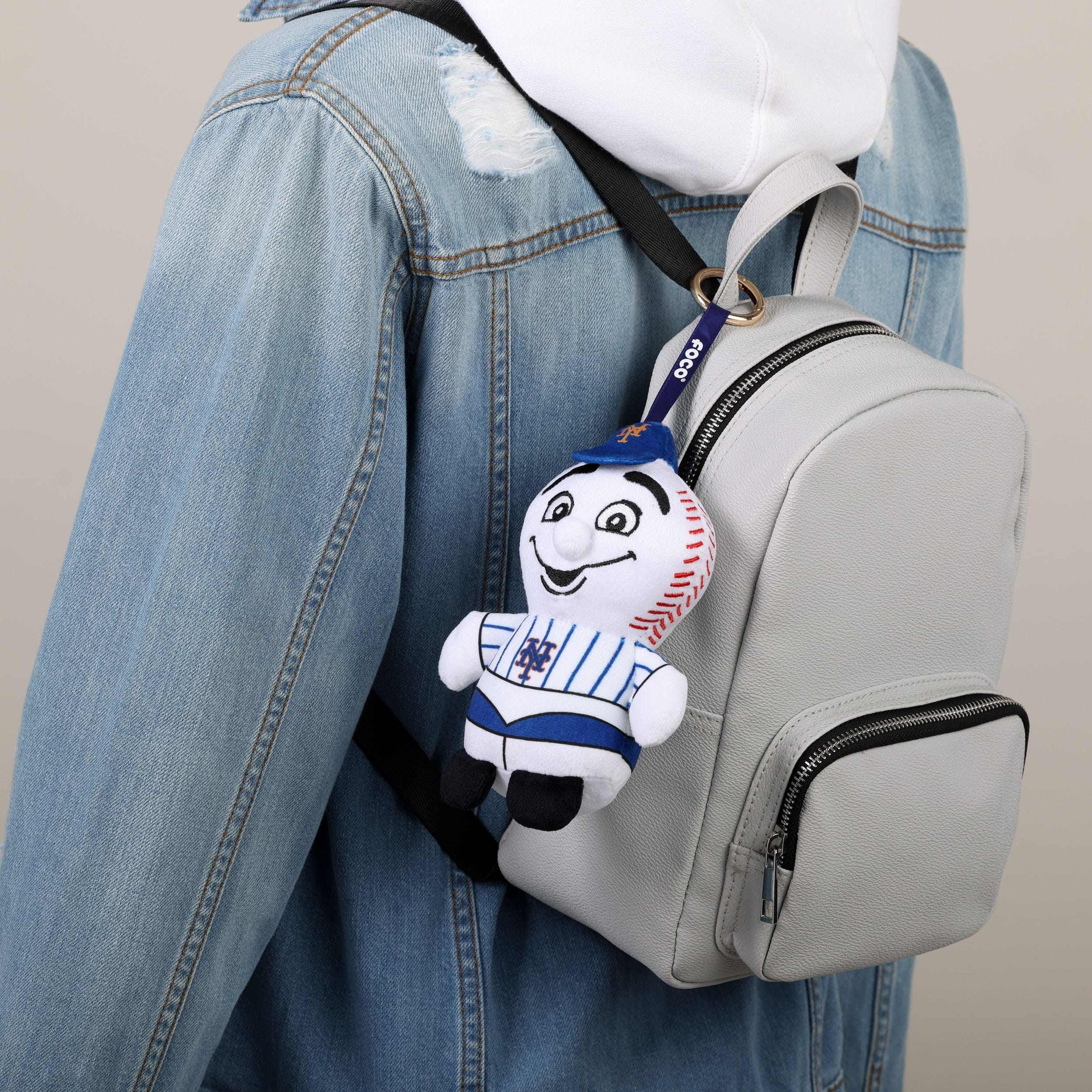 New York Mets Plush Teamie Beanie Mascot Bag Charm Keychain 2 New York Mets Plush Teamie Beanie Mascot Bag Charm Keychain