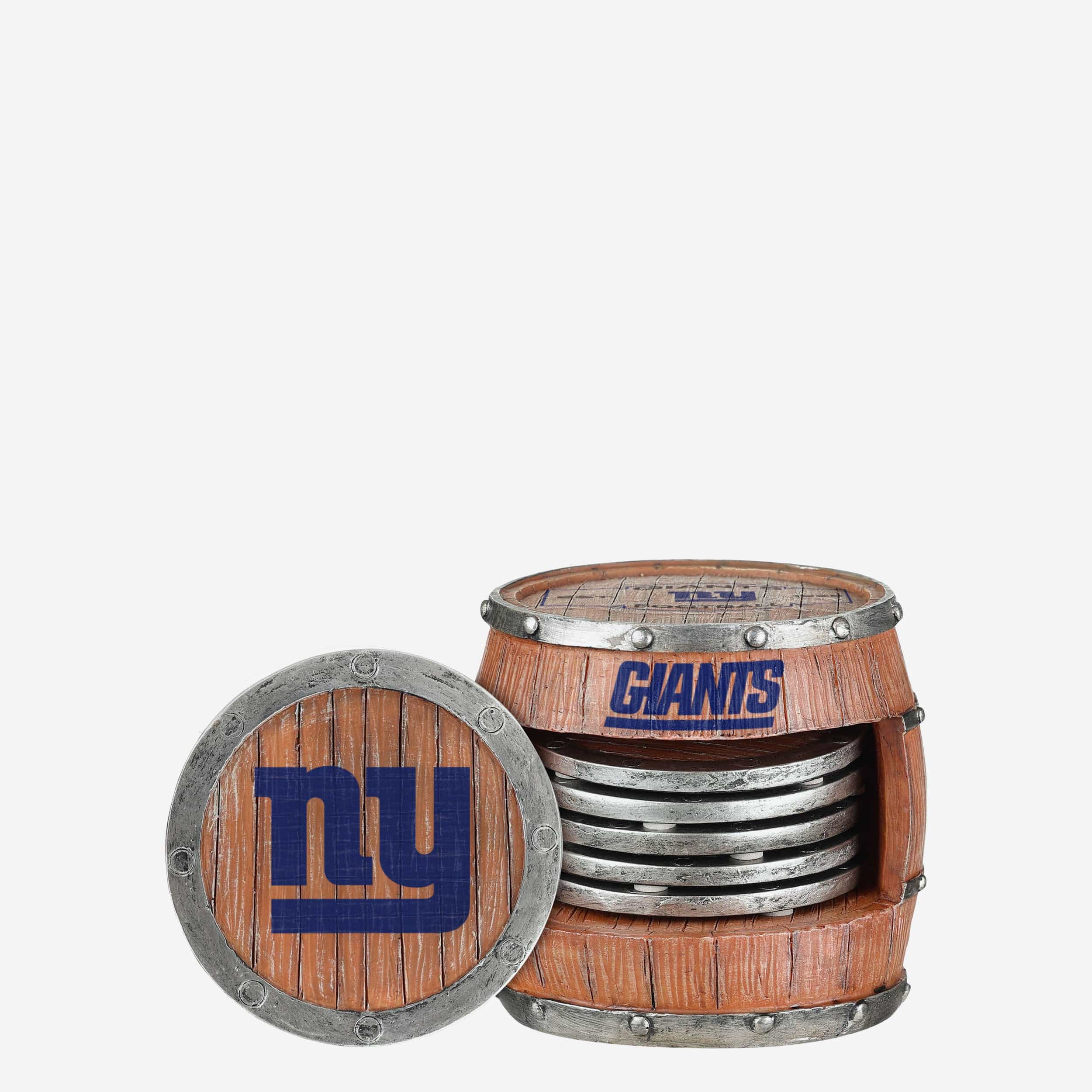 New York Giants 5 Pack Barrel Coaster Set