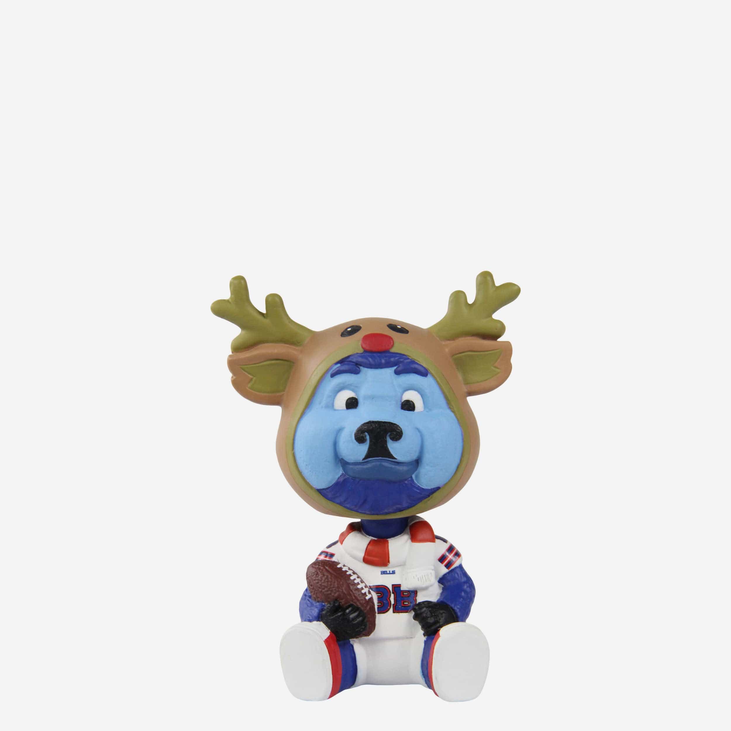 Billy Buffalo Bills Christmas Mascot Bobble Bro Mini Bobblehead