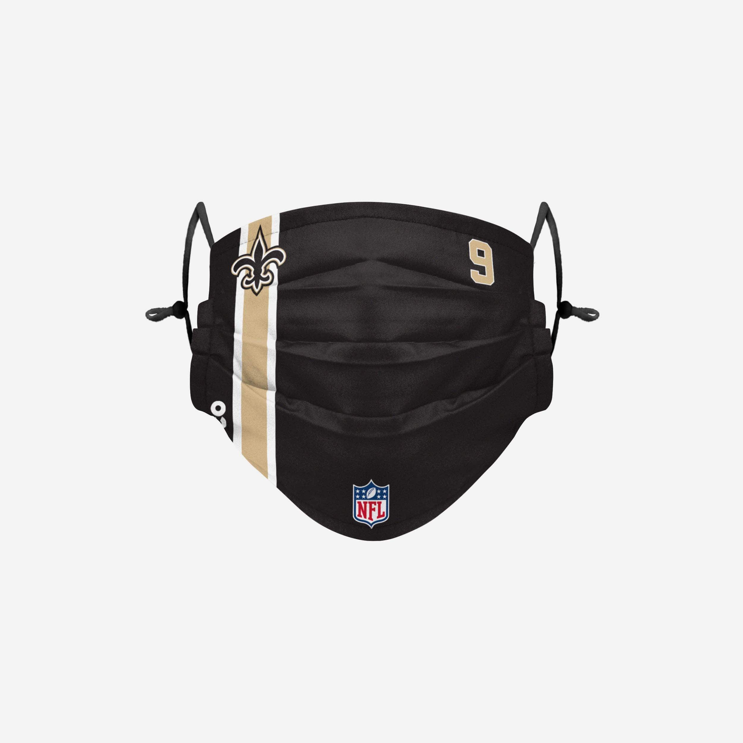 Drew Brees New Orleans Saints On-Field Sideline Face Cover 1 Drew Brees New Orleans Saints On-Field Sideline Face Cover