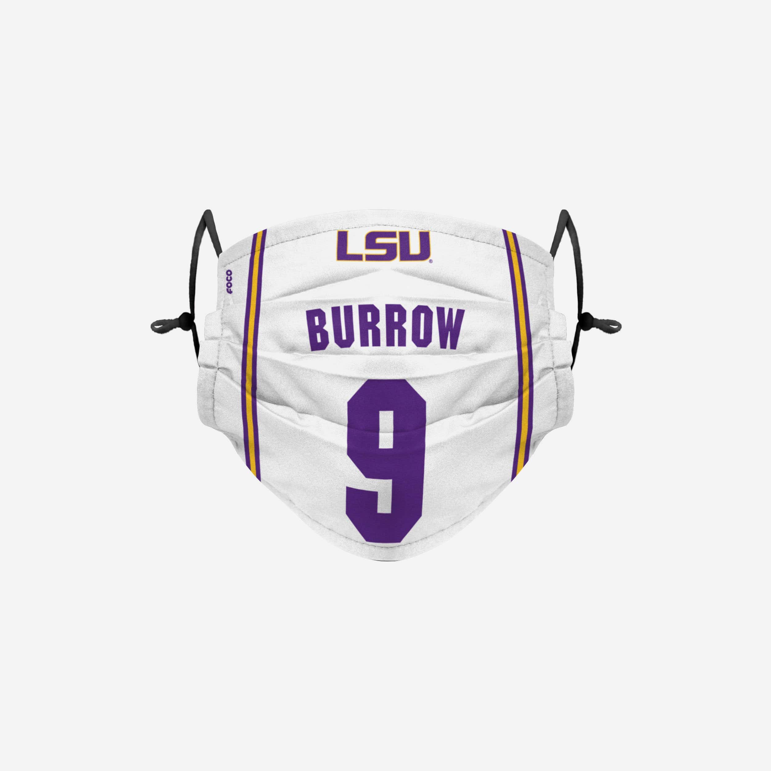 Joe Burrow LSU Tigers Adjustable Face Cover 1 Joe Burrow LSU Tigers Adjustable Face Cover