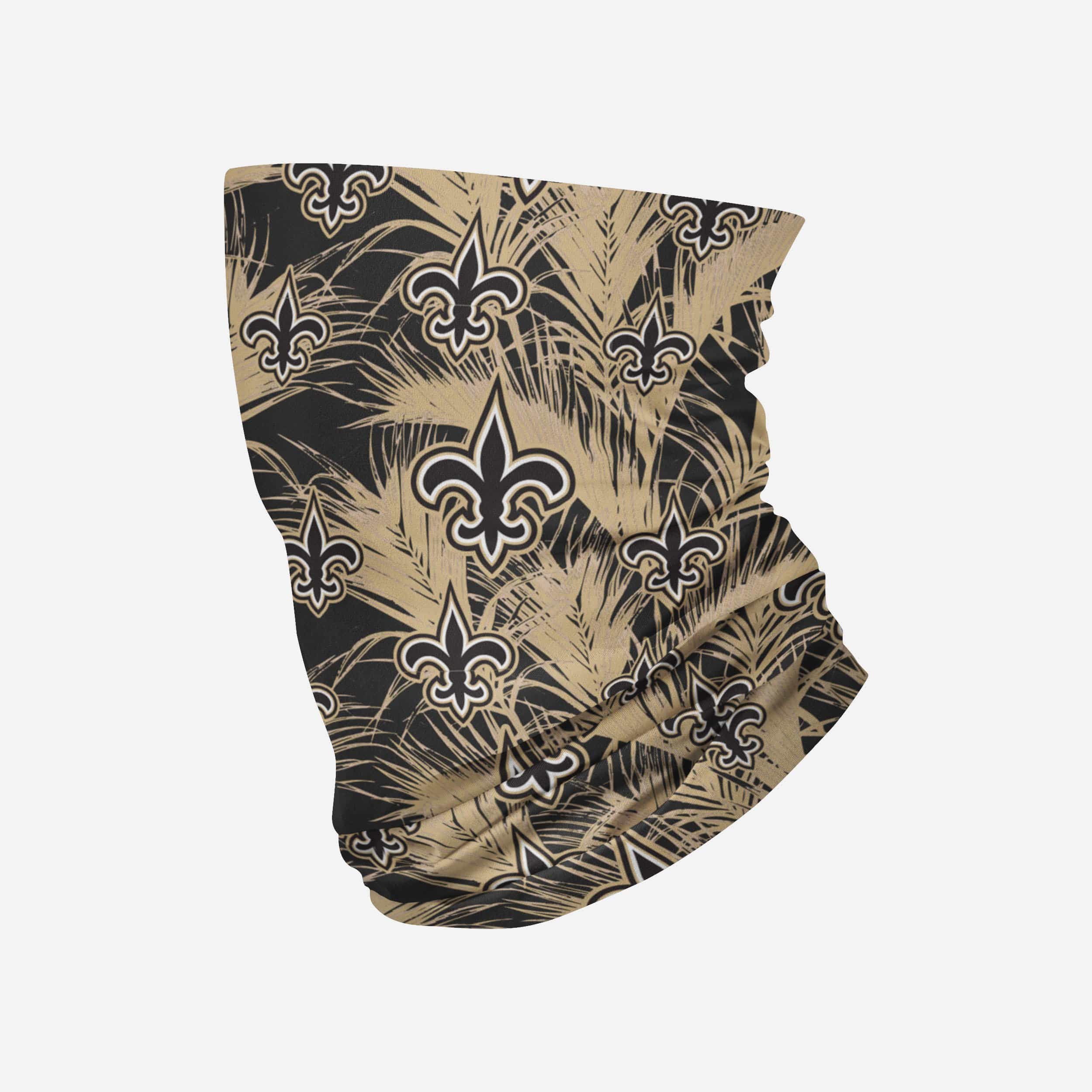 New Orleans Saints Floral UV Gaiter Scarf 1 New Orleans Saints Floral UV Gaiter Scarf