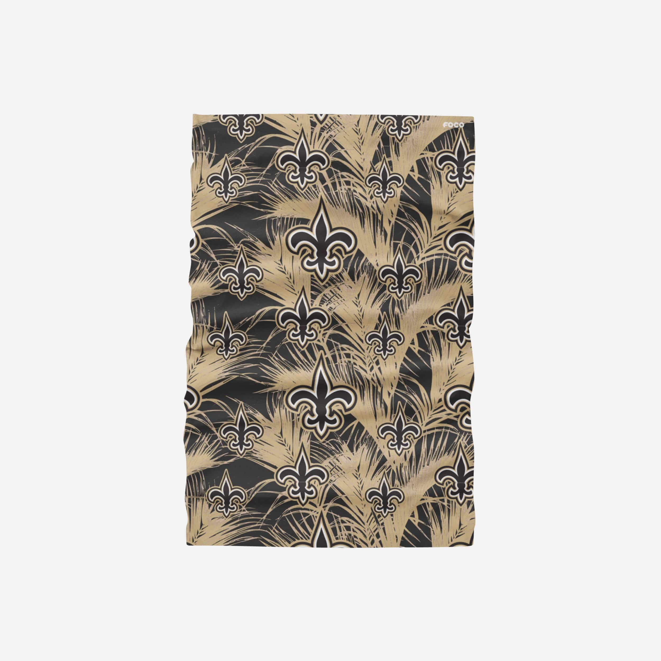 New Orleans Saints Floral UV Gaiter Scarf 2 New Orleans Saints Floral UV Gaiter Scarf