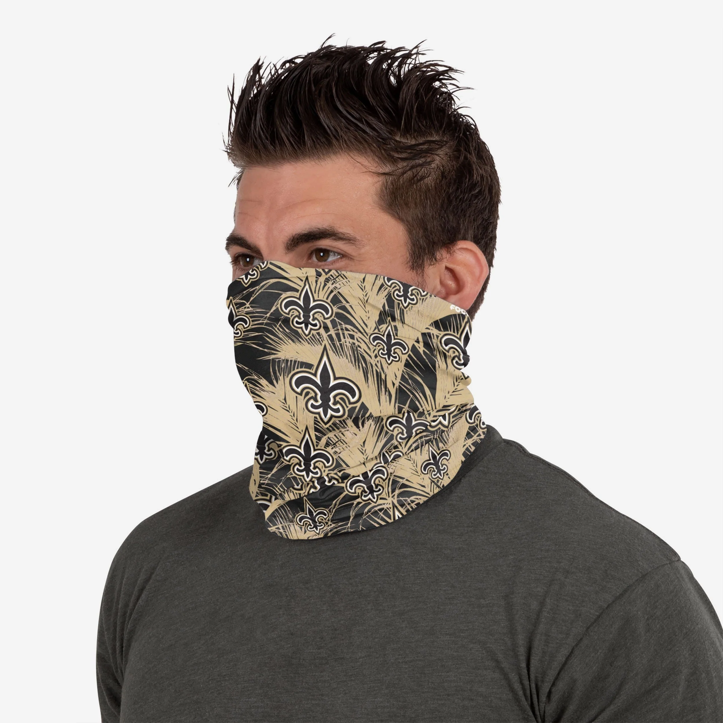 New Orleans Saints Floral UV Gaiter Scarf 4 New Orleans Saints Floral UV Gaiter Scarf
