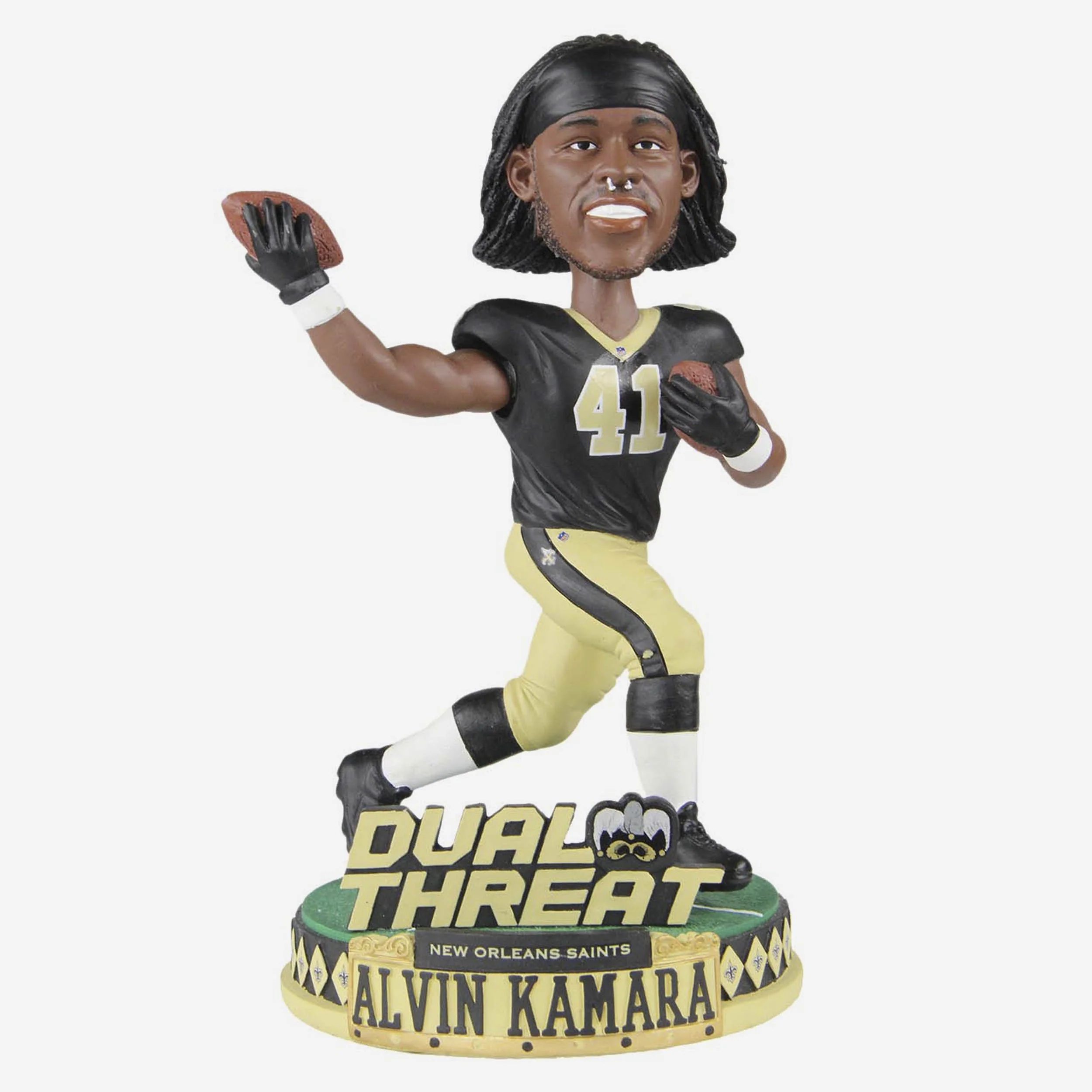 Alvin Kamara New Orleans Saints Dual Threat Bobblehead