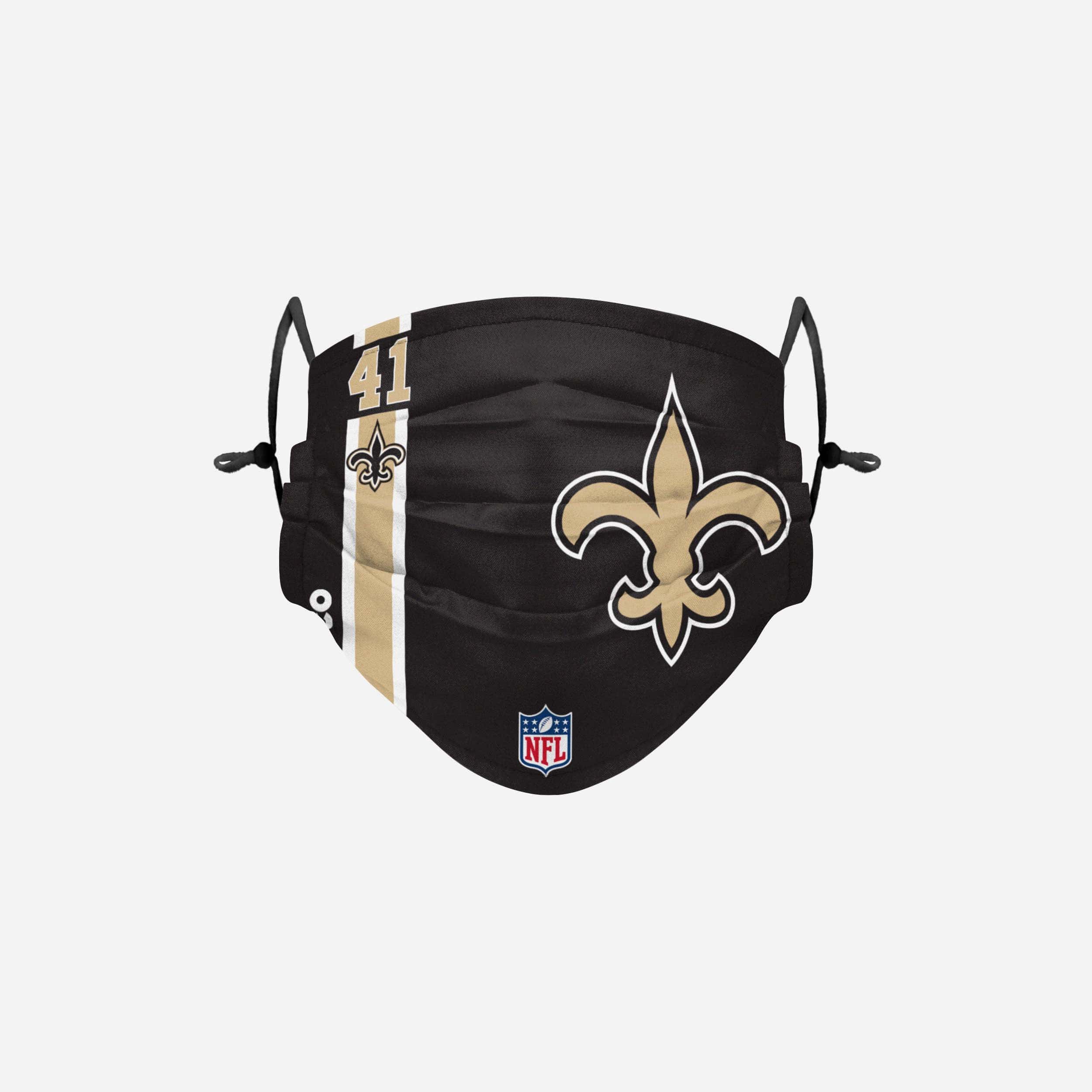 Alvin Kamara New Orleans Saints On-Field Sideline Logo Face Cover