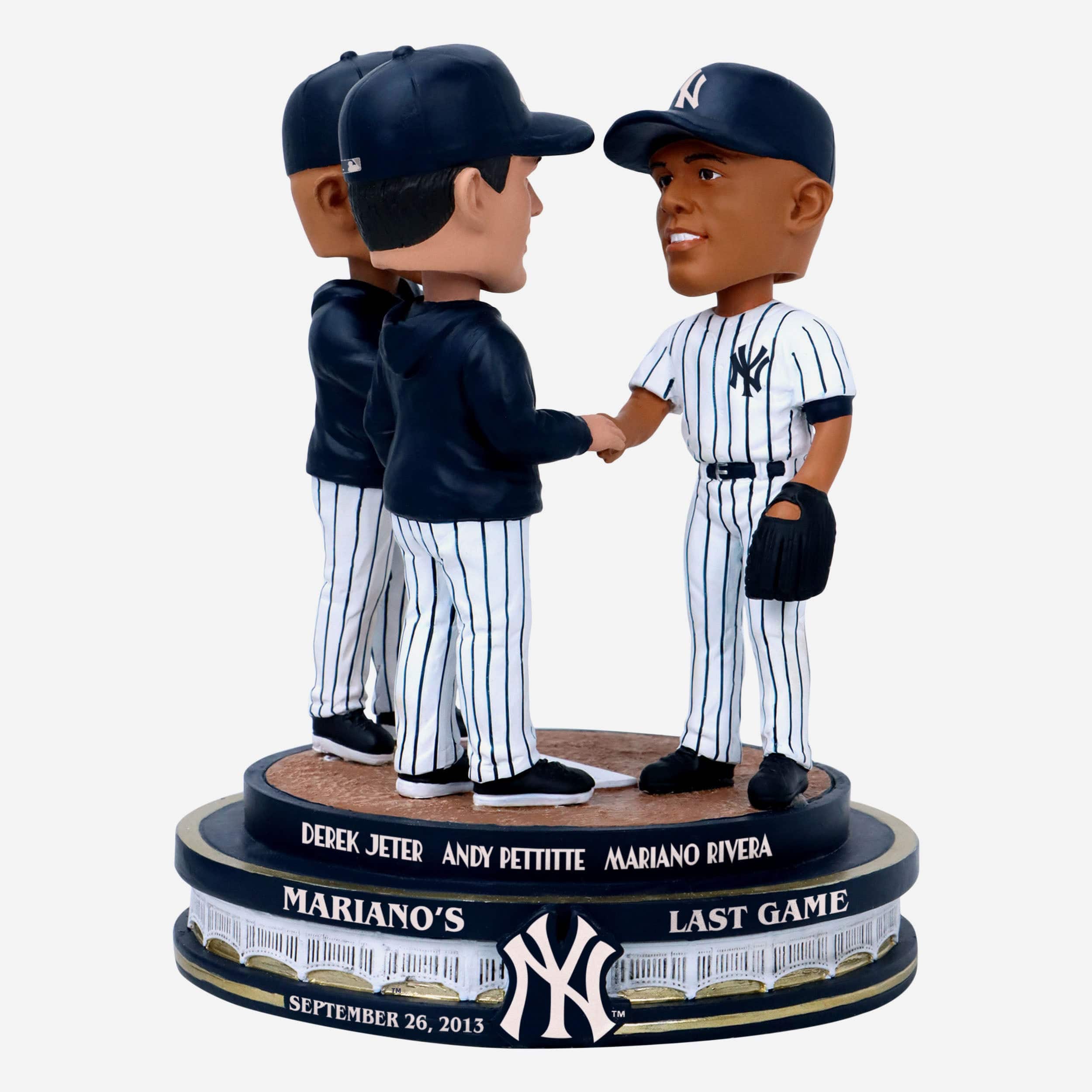 Andy Pettitte & Derek Jeter & Mariano Rivera New York Yankees Mo's Final Game Mini Bobblehead Scene 1 Andy Pettitte & Derek Jeter & Mariano Rivera New York Yankees Mo's Final Game Mini Bobblehead Scene