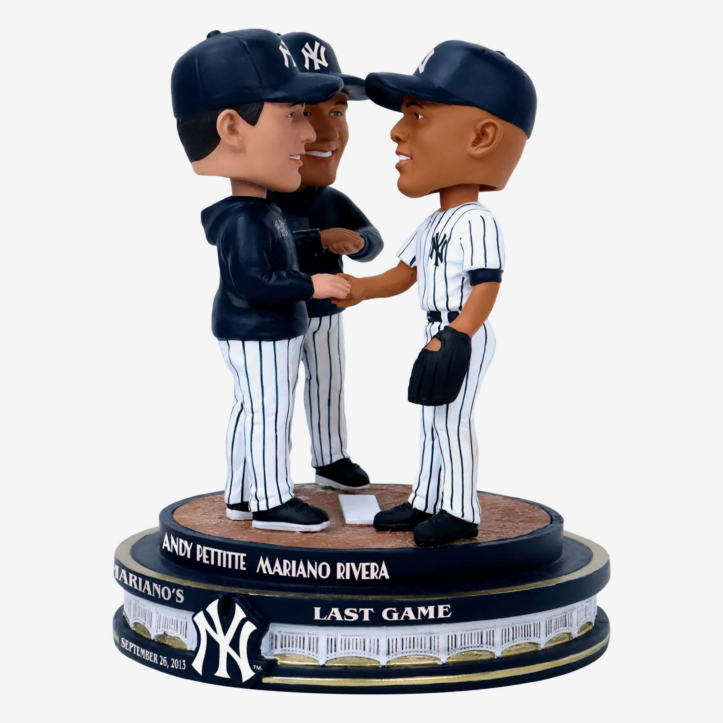 Andy Pettitte & Derek Jeter & Mariano Rivera New York Yankees Mo's Final Game Mini Bobblehead Scene 5 Andy Pettitte & Derek Jeter & Mariano Rivera New York Yankees Mo's Final Game Mini Bobblehead Scene