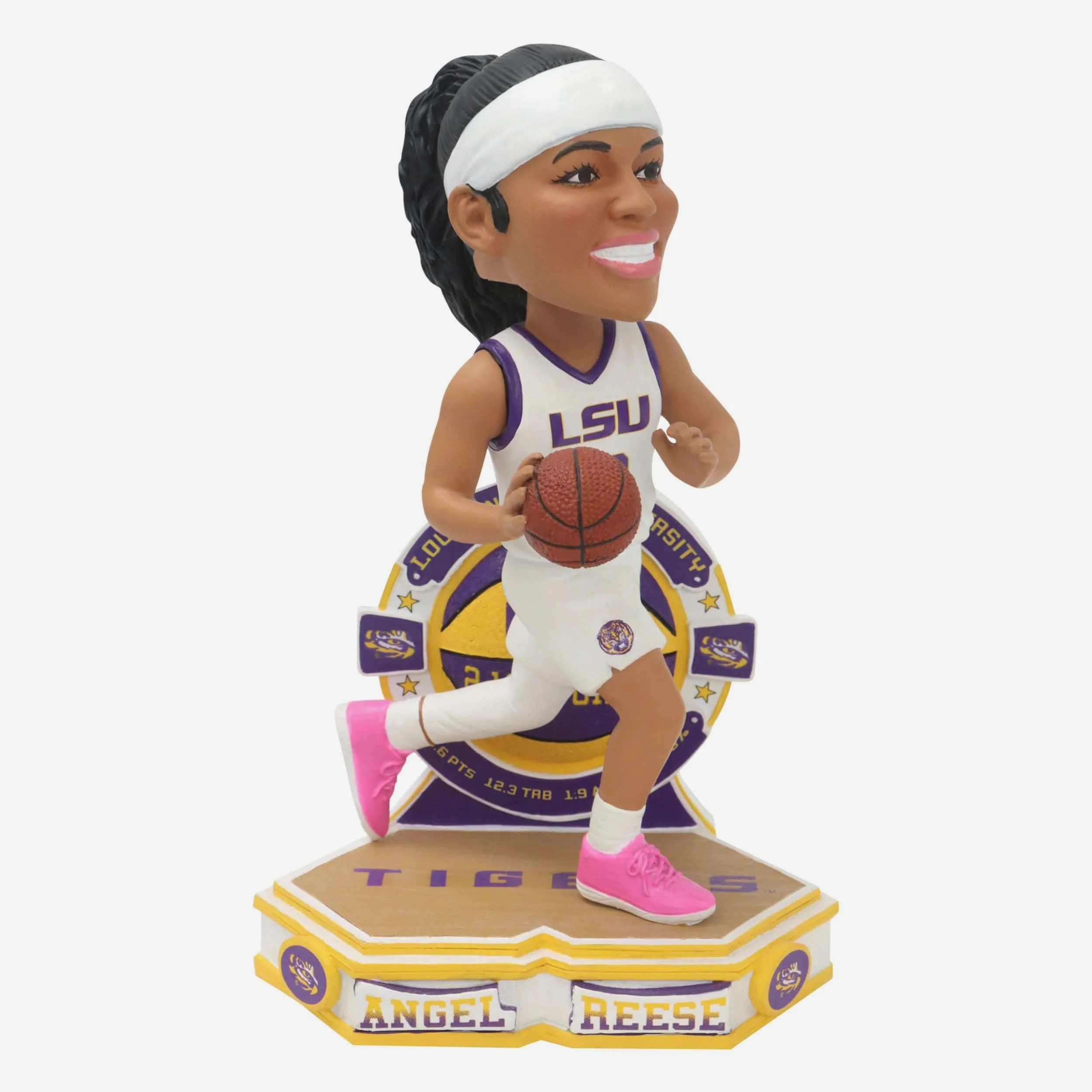 Angel Reese LSU Tigers College Stats Bobblehead