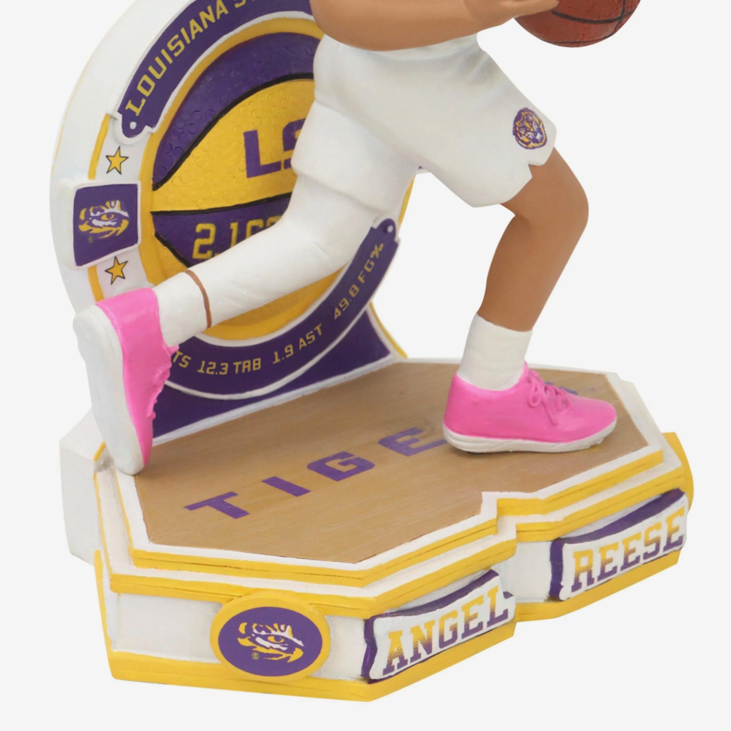 Angel Reese LSU Tigers College Stats Bobblehead 3 Angel Reese LSU Tigers College Stats Bobblehead