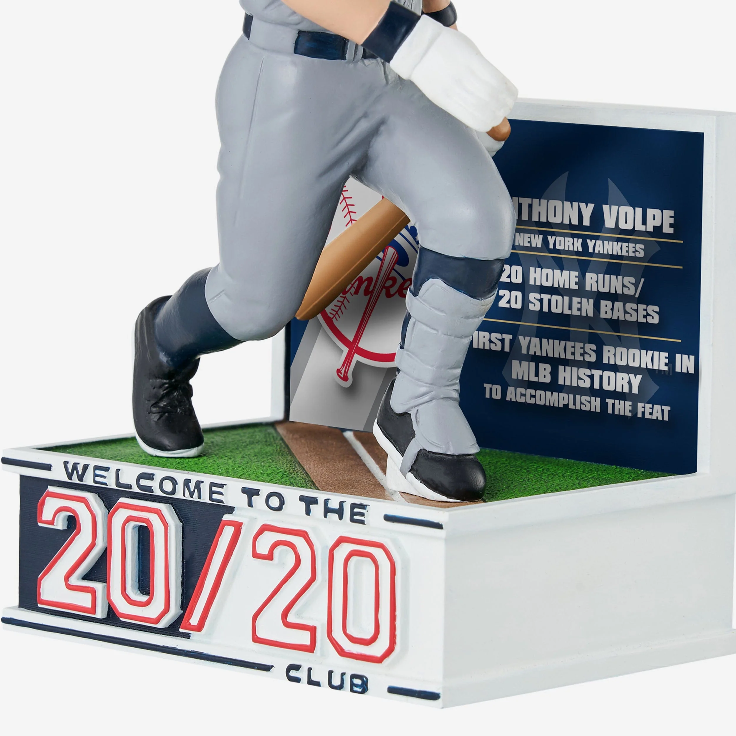 Anthony Volpe New York Yankees Rookie Season 20 Home Runs & 20 Stolen Bases Bobblehead 3 Anthony Volpe New York Yankees Rookie Season 20 Home Runs & 20 Stolen Bases Bobblehead