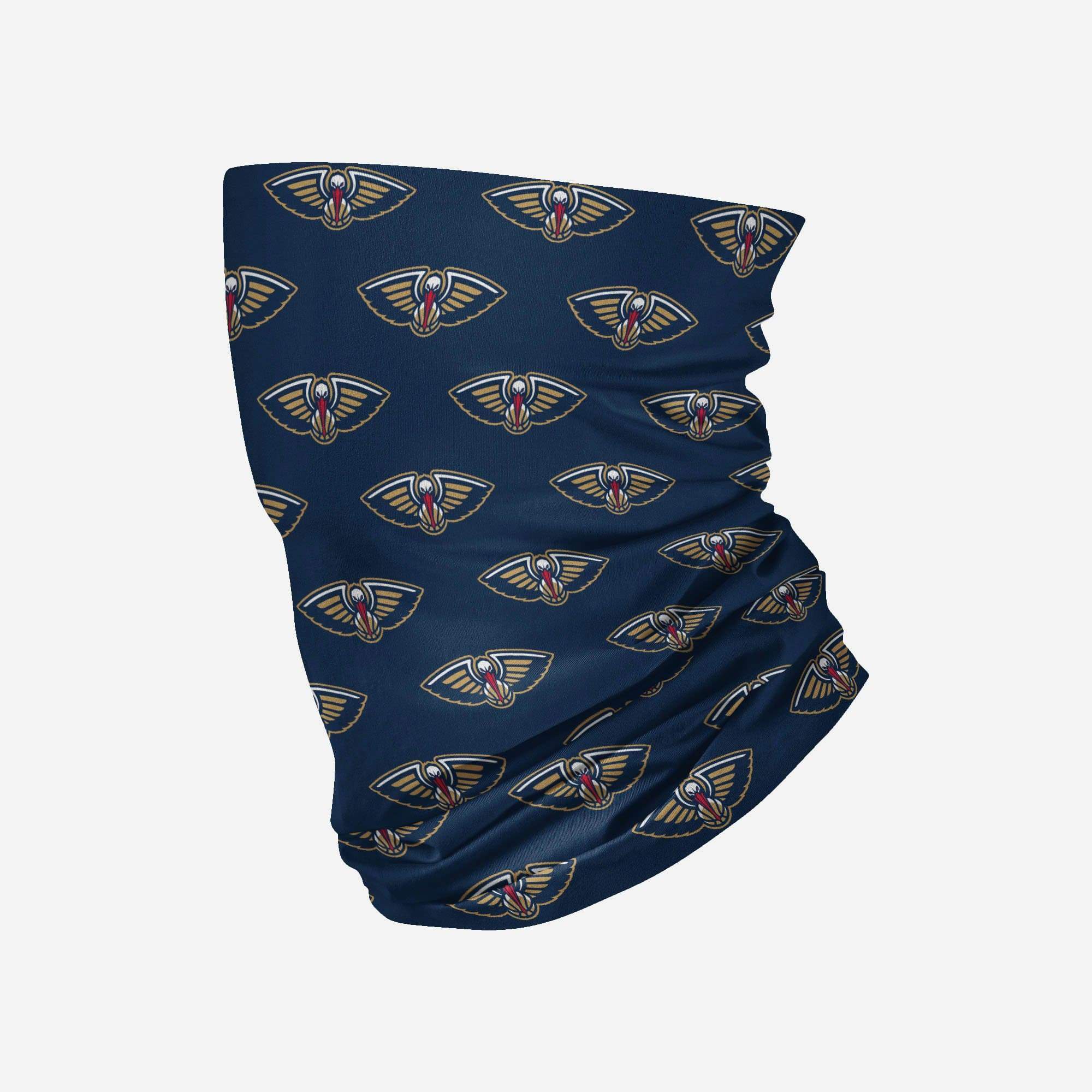 New Orleans Pelicans Mini Print Logo Gaiter Scarf 1 New Orleans Pelicans Mini Print Logo Gaiter Scarf