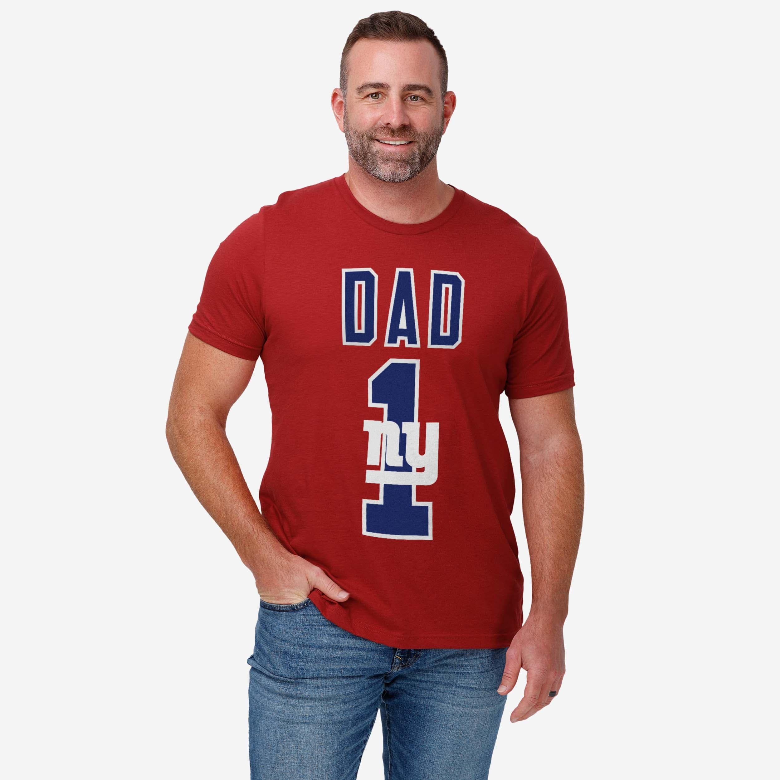 New York Giants Number 1 Dad T-Shirt 2 New York Giants Number 1 Dad T-Shirt
