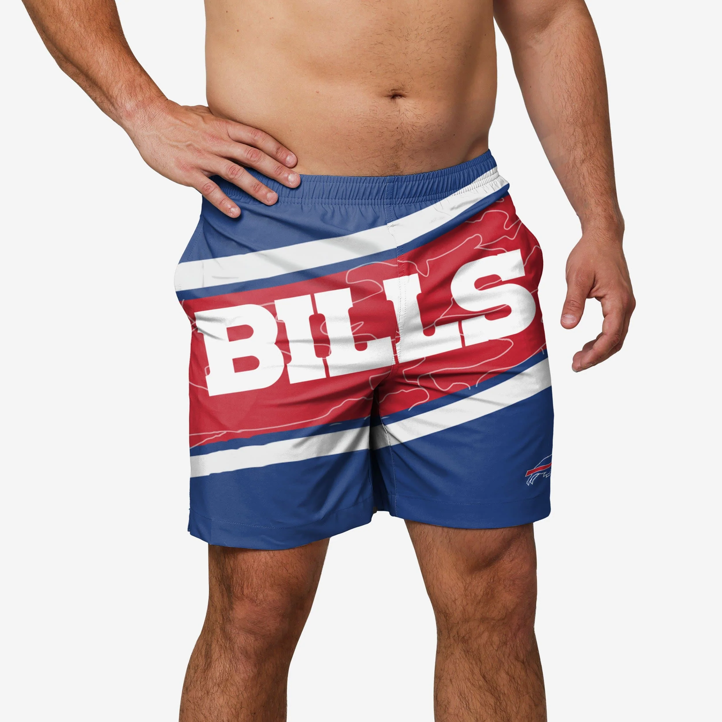 Buffalo Bills Big Wordmark Swimming Trunks