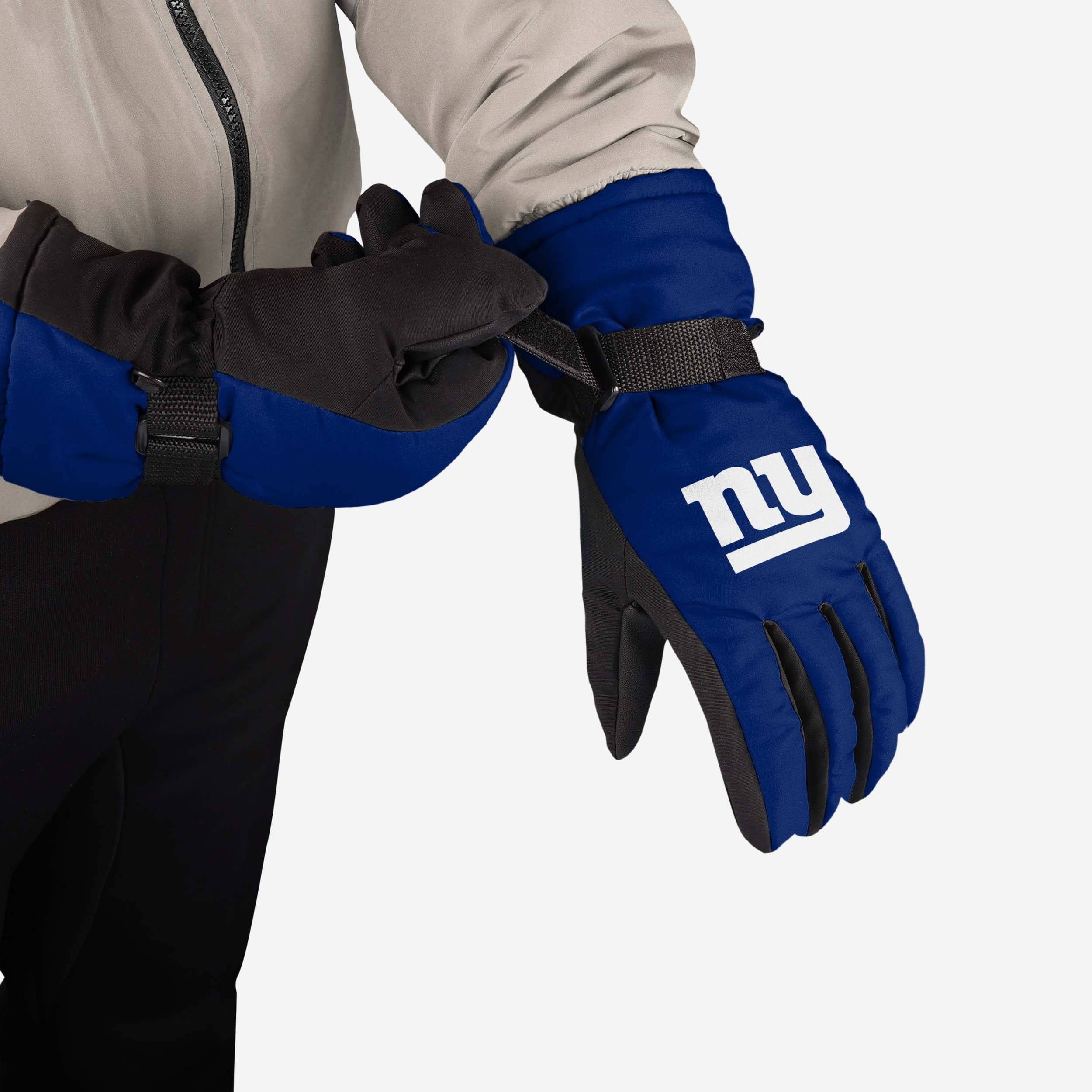 New York Giants Big Logo Insulated Gloves 2 New York Giants Big Logo Insulated Gloves