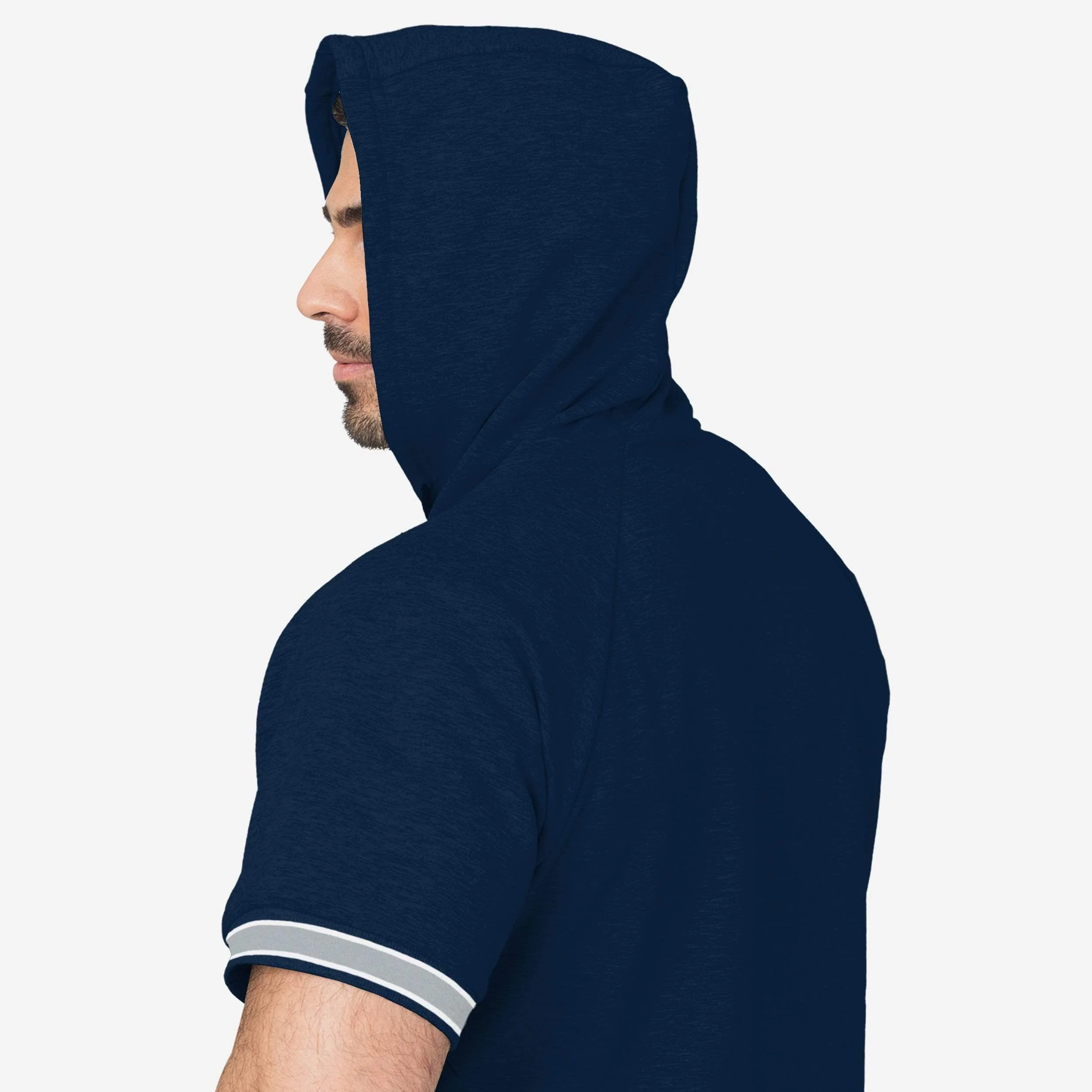 New York Yankees Short Sleeve Hoodie 2 New York Yankees Short Sleeve Hoodie