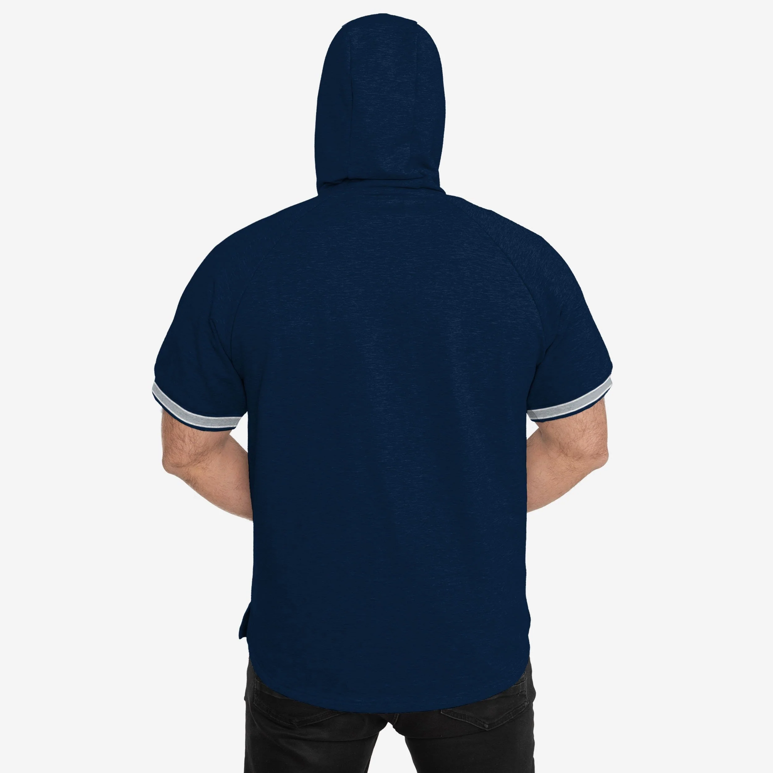 New York Yankees Short Sleeve Hoodie 5 New York Yankees Short Sleeve Hoodie